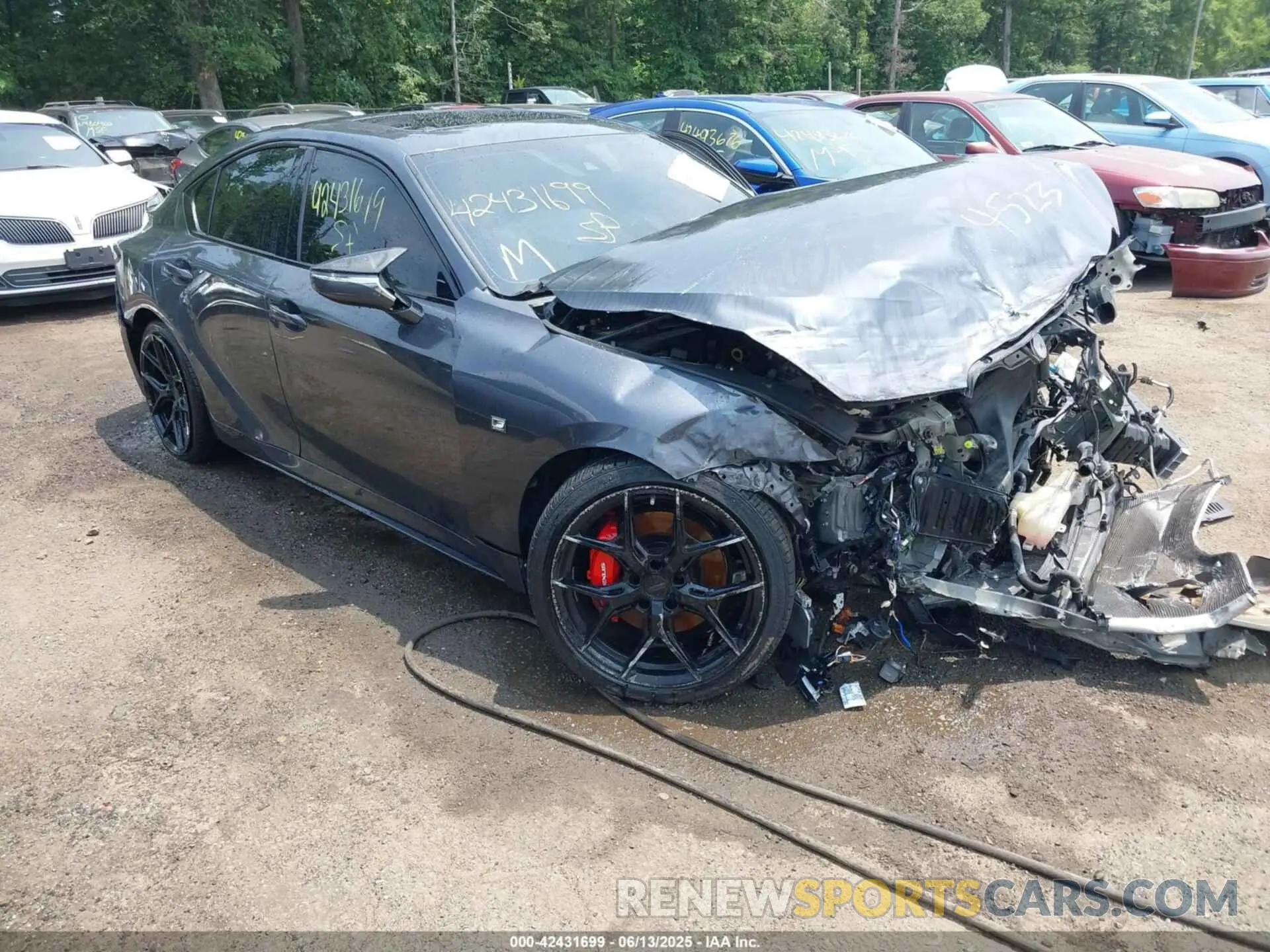 1 Photograph of a damaged car JTHGZ1E20N5024523 LEXUS IS 350 2022