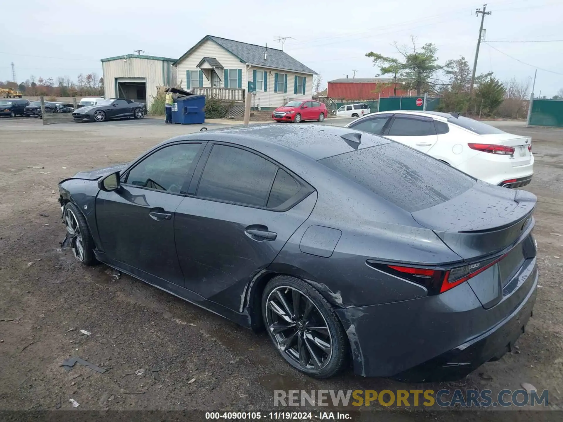 3 Photograph of a damaged car JTHGZ1E26N5024591 LEXUS IS 350 2022