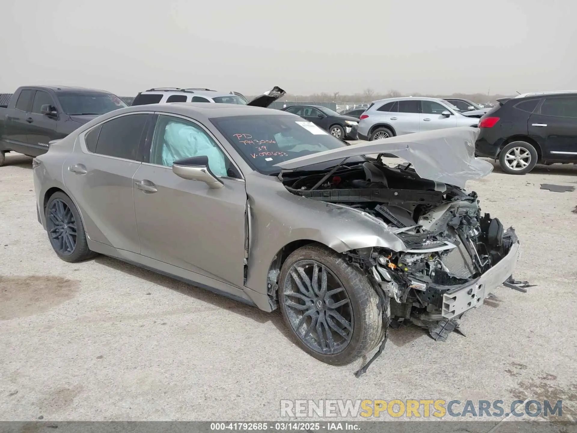 1 Photograph of a damaged car JTHGZ1B27P5070633 LEXUS IS 350 2023