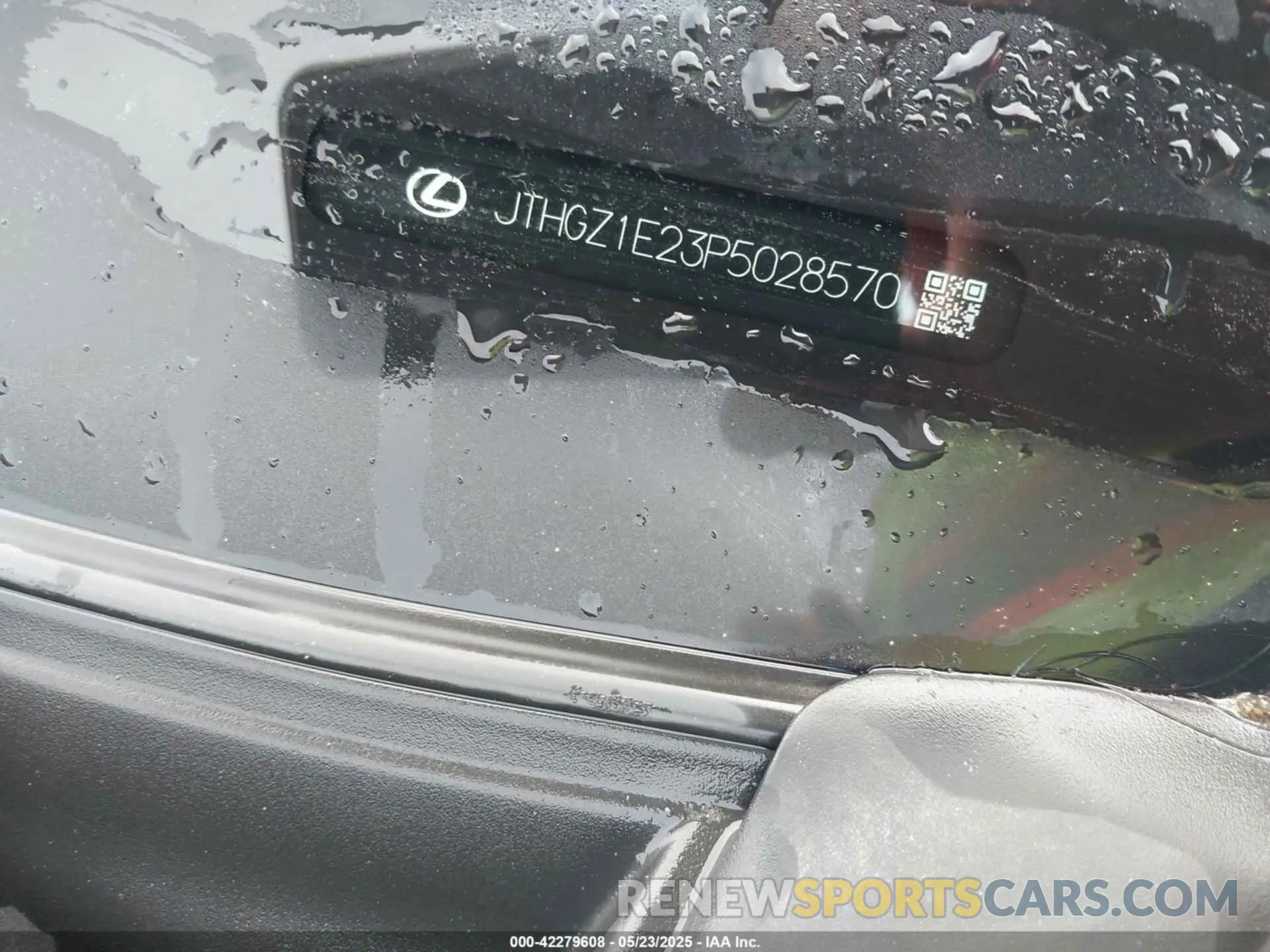 9 Photograph of a damaged car JTHGZ1E23P5028570 LEXUS IS 350 2023