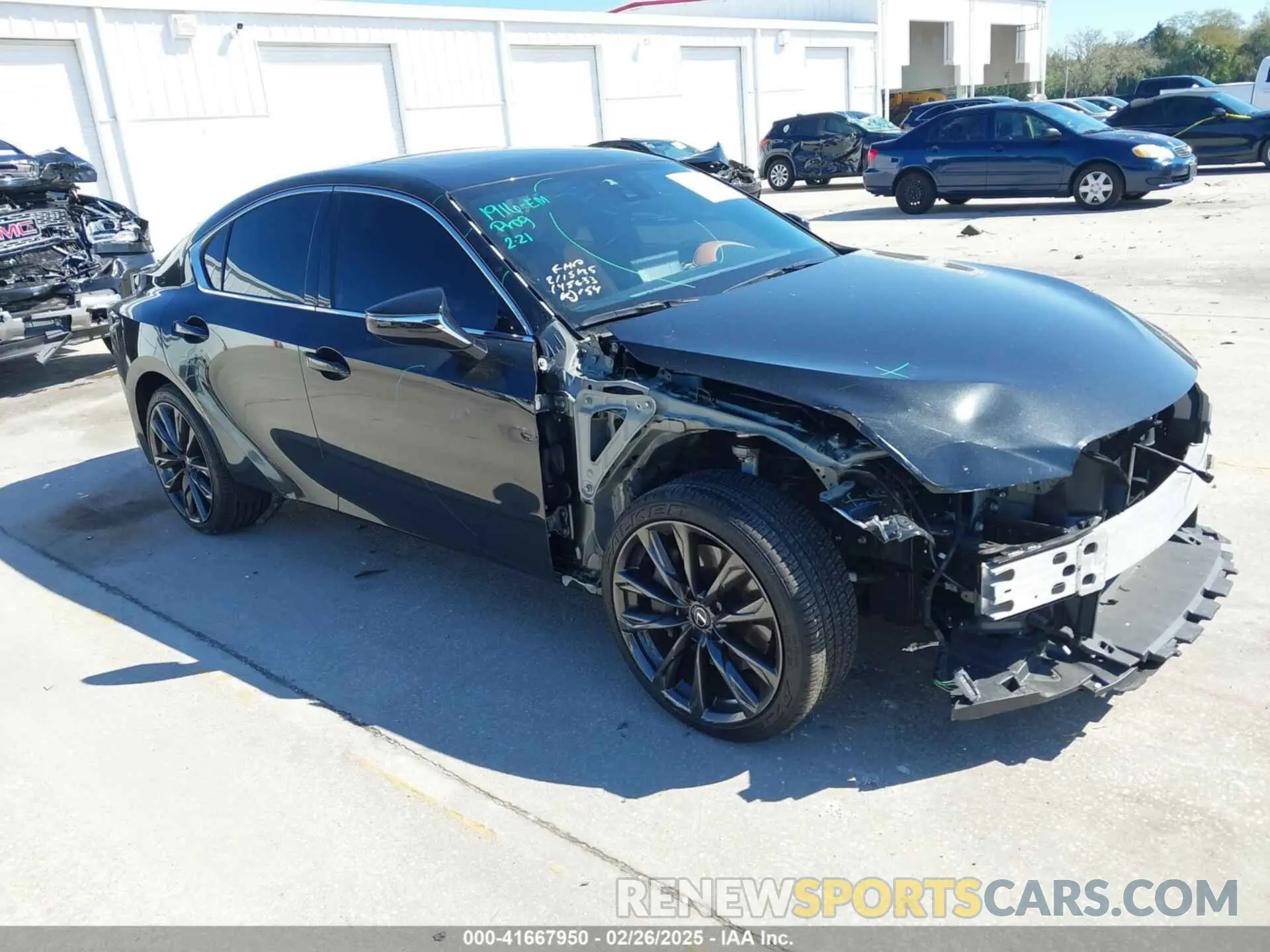 1 Photograph of a damaged car JTHBZ1B29R5078438 LEXUS IS 350 2024