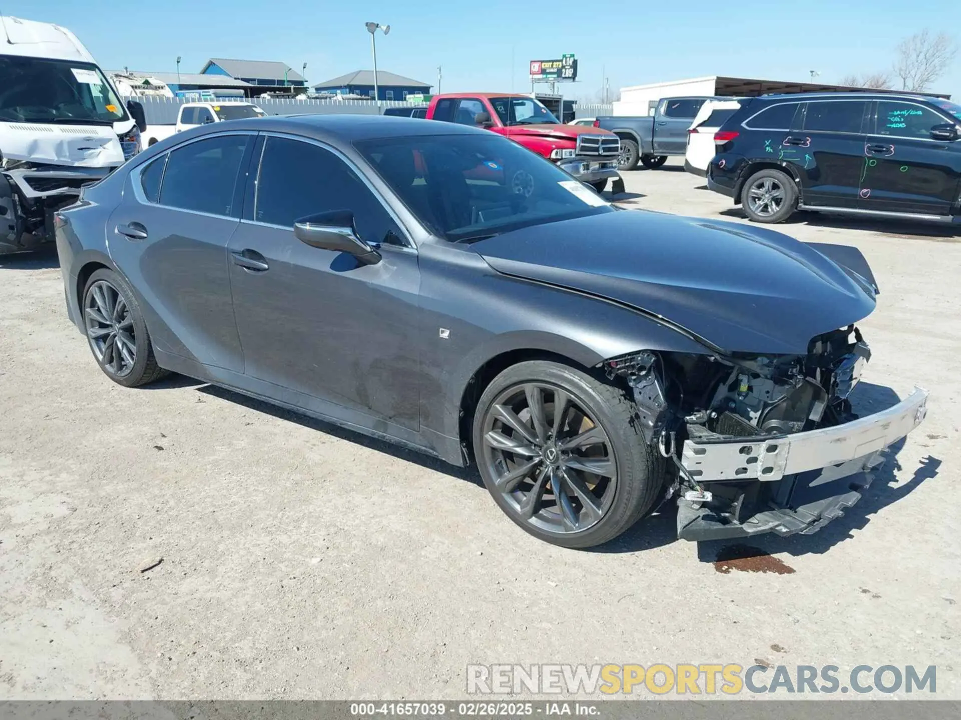 1 Photograph of a damaged car JTHGZ1B25R5073808 LEXUS IS 350 2024