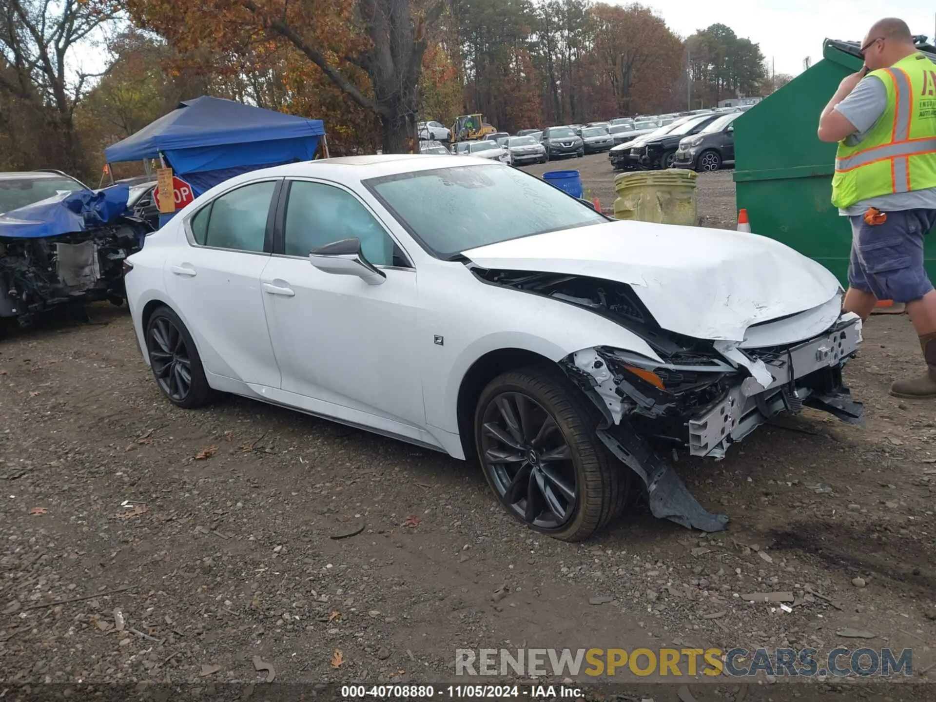 1 Photograph of a damaged car JTHGZ1E24R5036079 LEXUS IS 350 2024