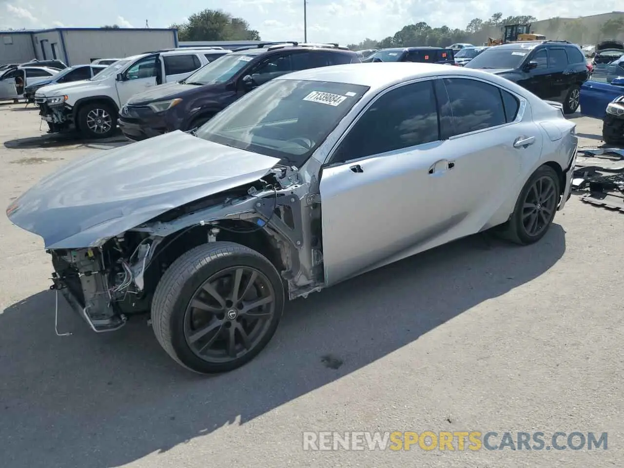 1 Photograph of a damaged car JTHGZ1B21M5038496 LEXUS IS 350 F S 2021