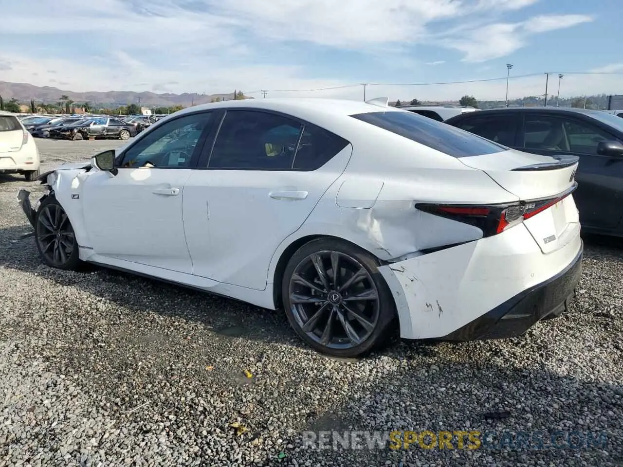 2 Photograph of a damaged car JTHGZ1B21M5043696 LEXUS IS 350 F S 2021