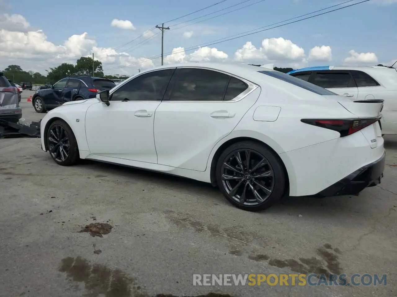2 Photograph of a damaged car JTHGZ1B23M5039200 LEXUS IS 350 F S 2021
