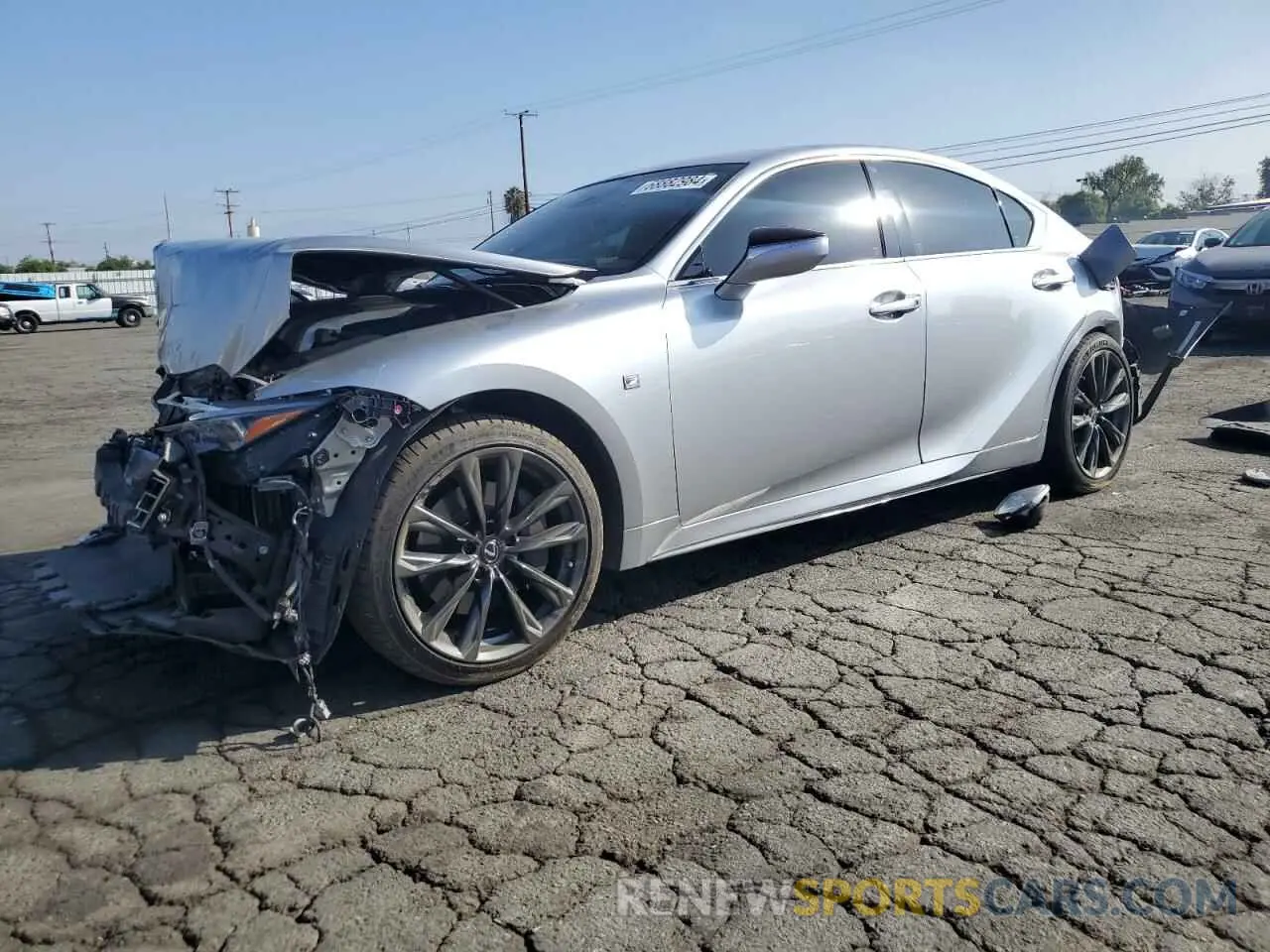 1 Photograph of a damaged car JTHGZ1B25M5041837 LEXUS IS 350 F S 2021