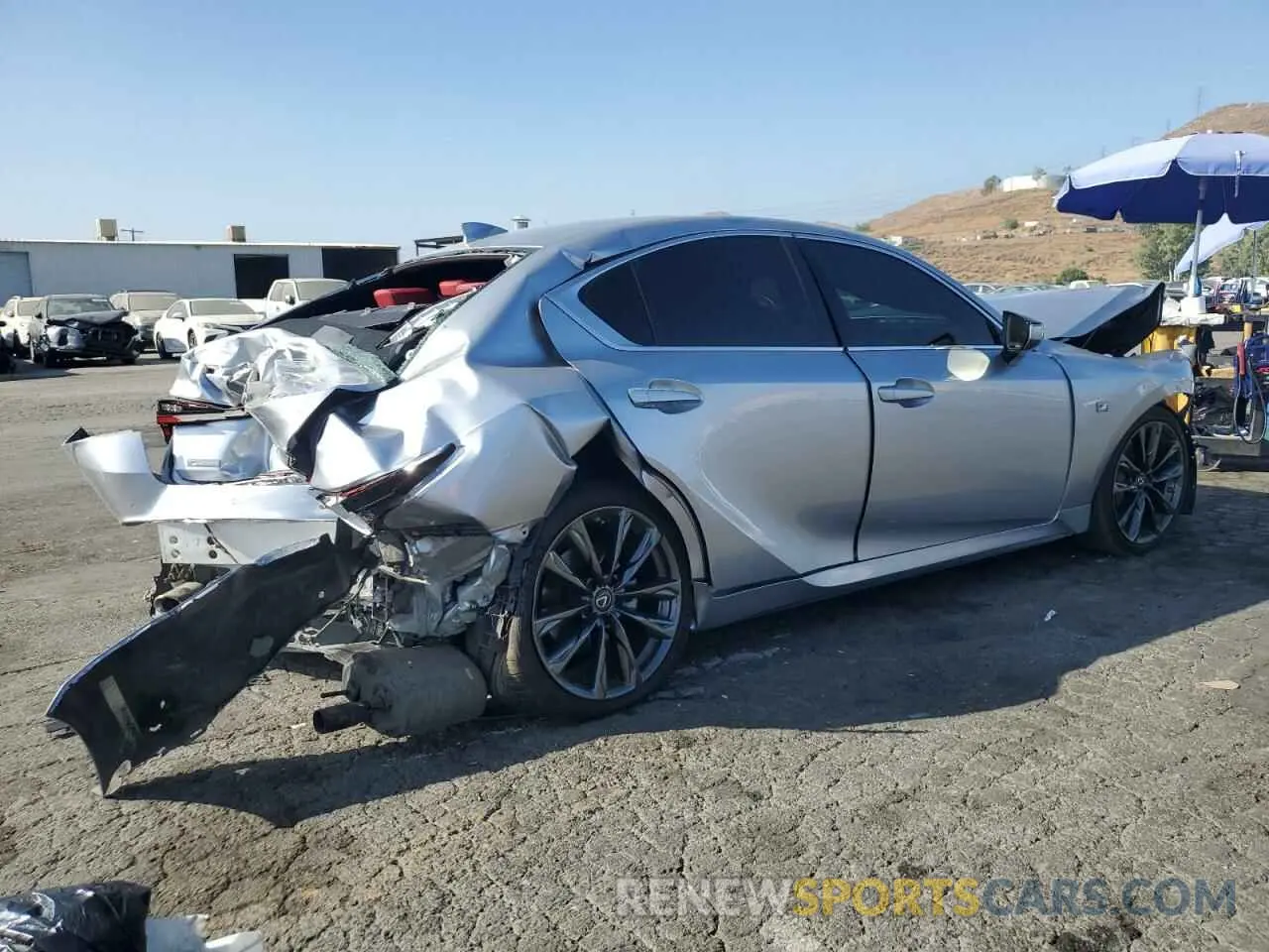 3 Photograph of a damaged car JTHGZ1B25M5041837 LEXUS IS 350 F S 2021