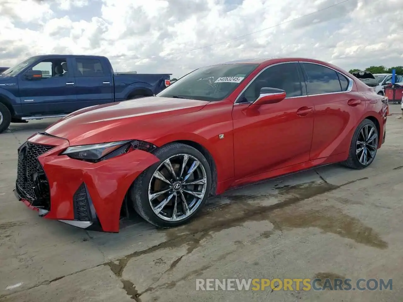 1 Photograph of a damaged car JTHGZ1B25M5043006 LEXUS IS 350 F S 2021