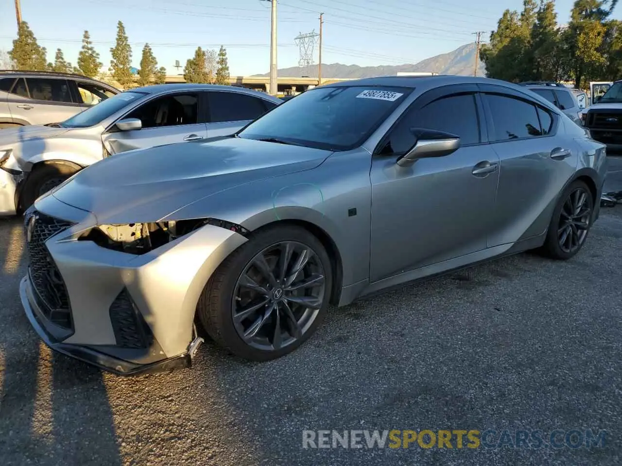 1 Photograph of a damaged car JTHGZ1B26M5042799 LEXUS IS 350 F S 2021