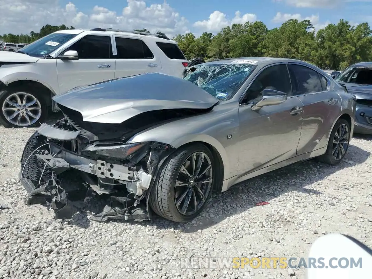 1 Photograph of a damaged car JTHGZ1B26M5046366 LEXUS IS 350 F S 2021