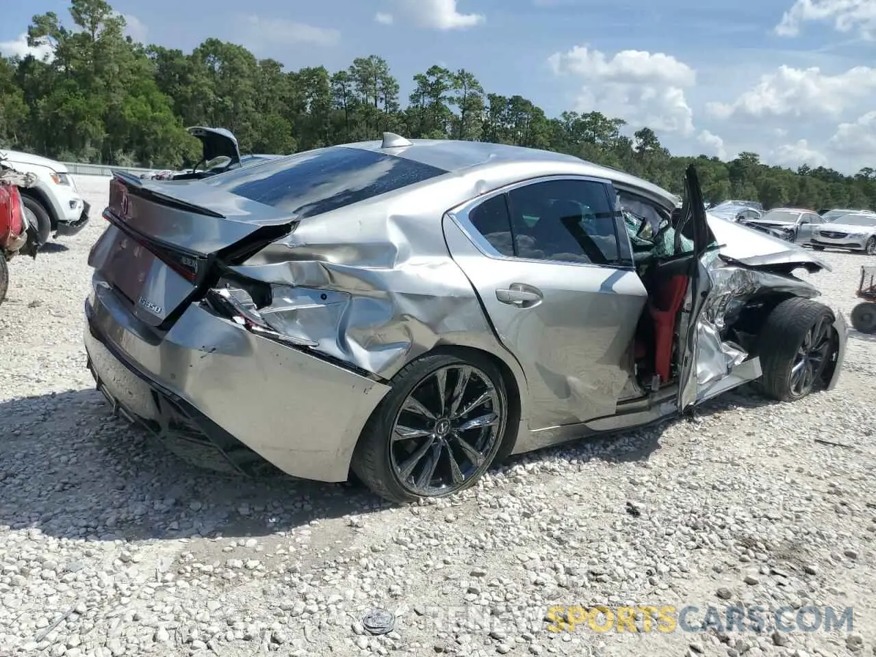 3 Photograph of a damaged car JTHGZ1B26M5046366 LEXUS IS 350 F S 2021