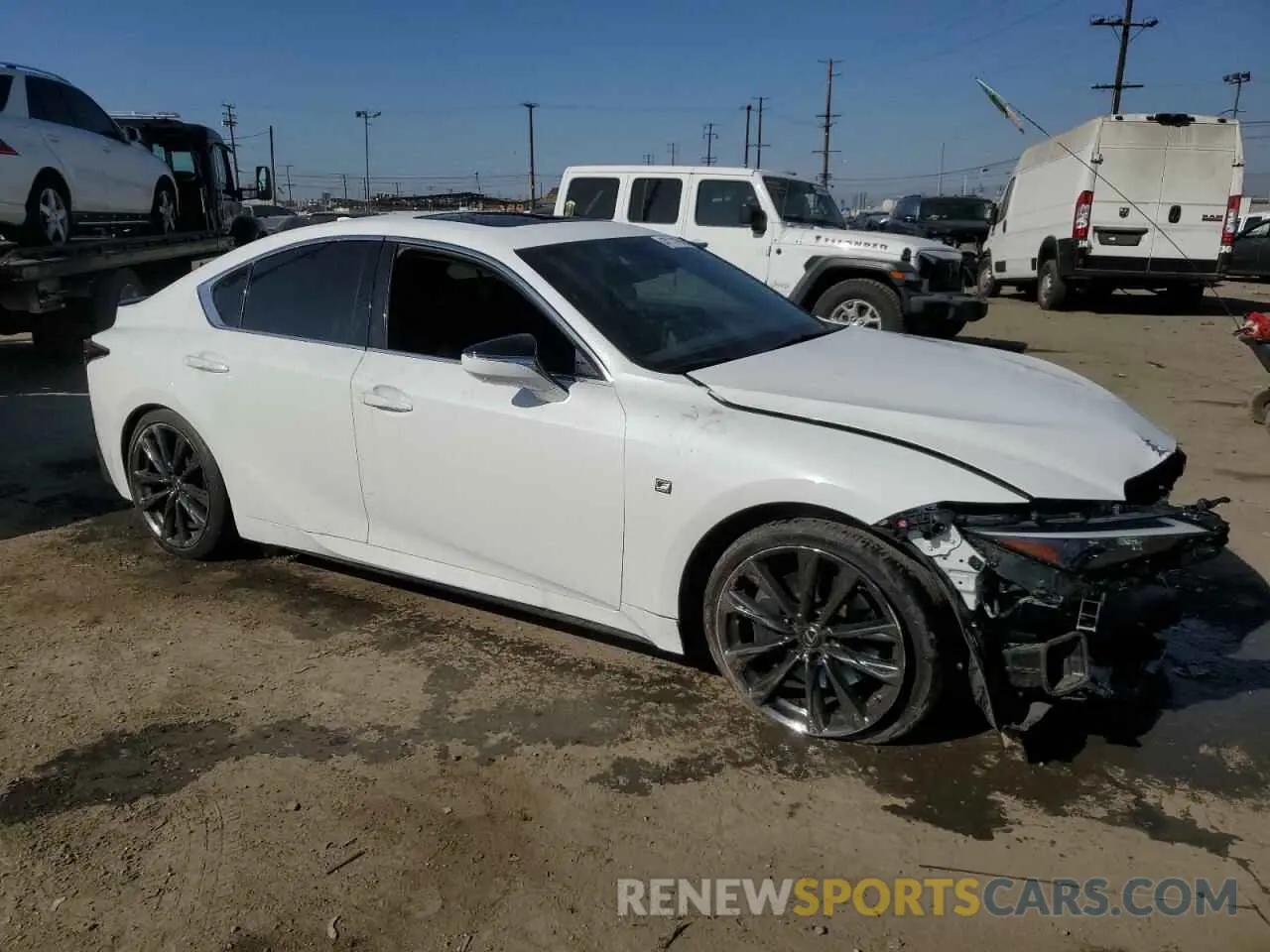 4 Photograph of a damaged car JTHGZ1B26M5046903 LEXUS IS 350 F S 2021