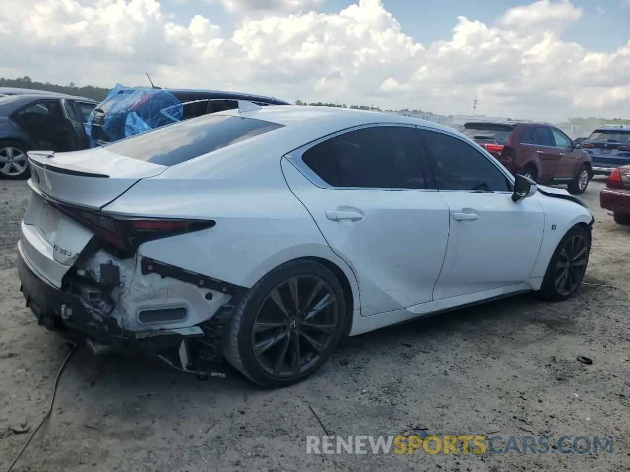 3 Photograph of a damaged car JTHGZ1B27M5043363 LEXUS IS 350 F S 2021