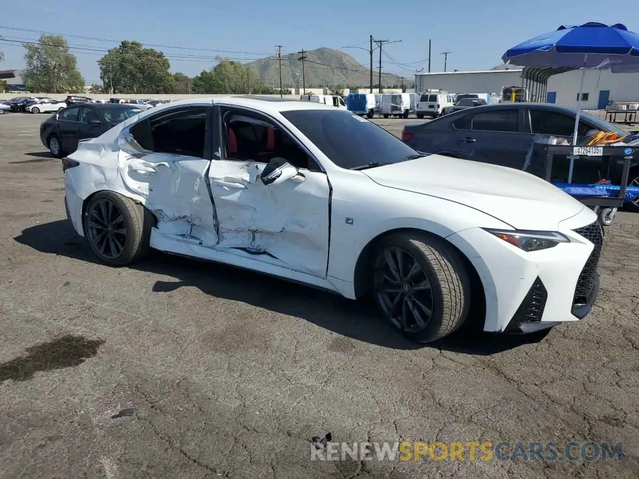 4 Photograph of a damaged car JTHGZ1B27M5046795 LEXUS IS 350 F S 2021