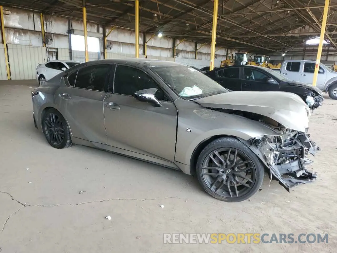 4 Photograph of a damaged car JTHGZ1B28M5038544 LEXUS IS 350 F S 2021
