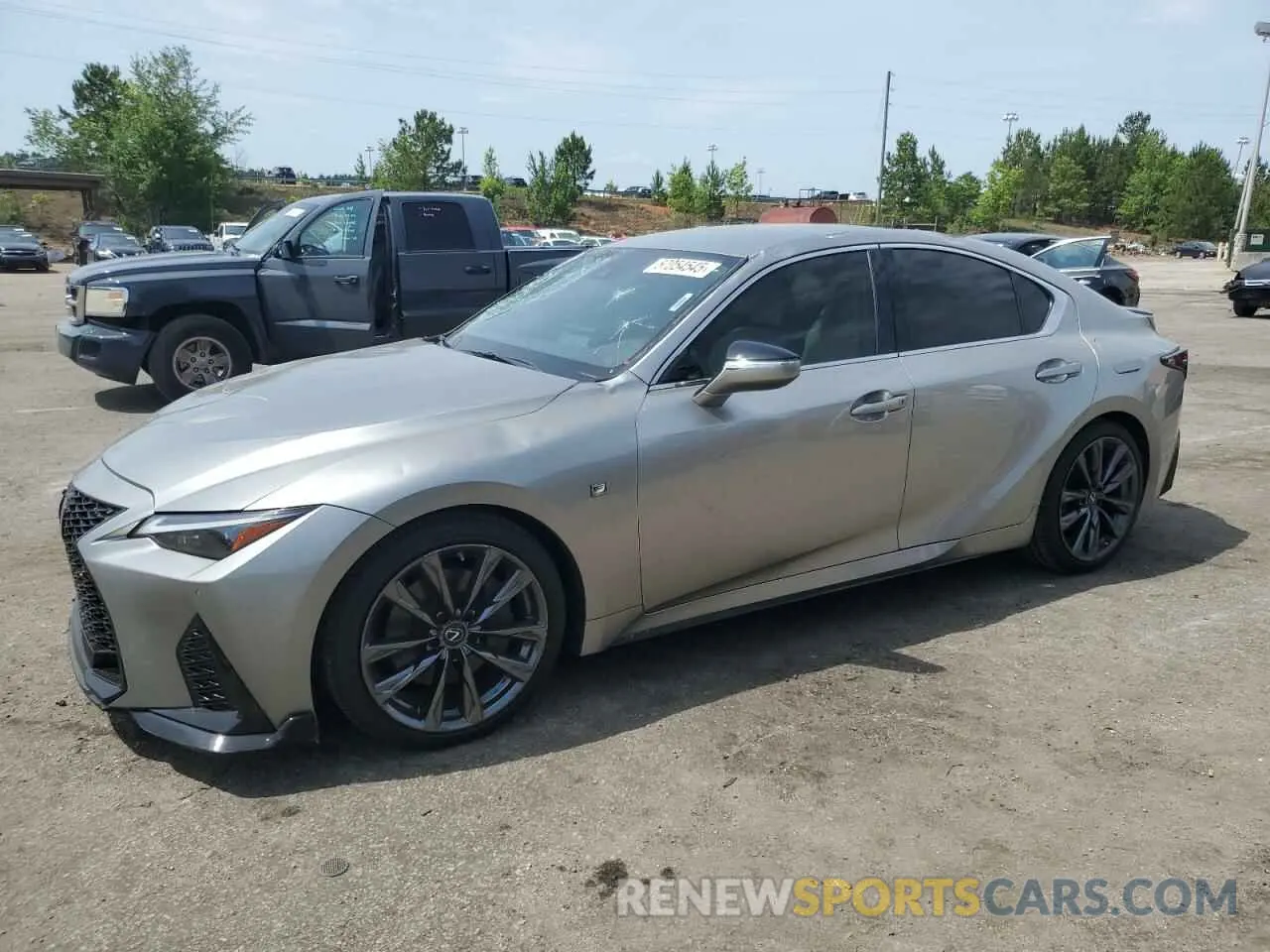 1 Photograph of a damaged car JTHGZ1B28M5038768 LEXUS IS 350 F S 2021