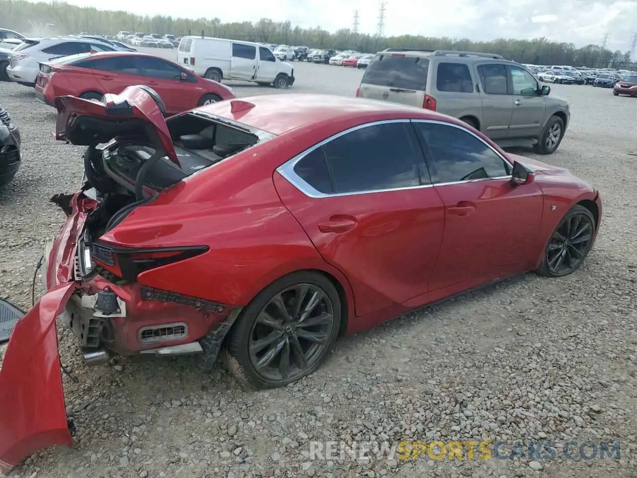 3 Photograph of a damaged car JTHGZ1B2XM5046239 LEXUS IS 350 F S 2021