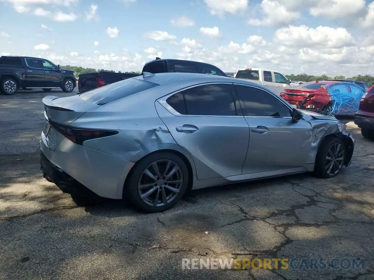 3 Photograph of a damaged car JTHGZ1E24M5021218 LEXUS IS 350 F S 2021
