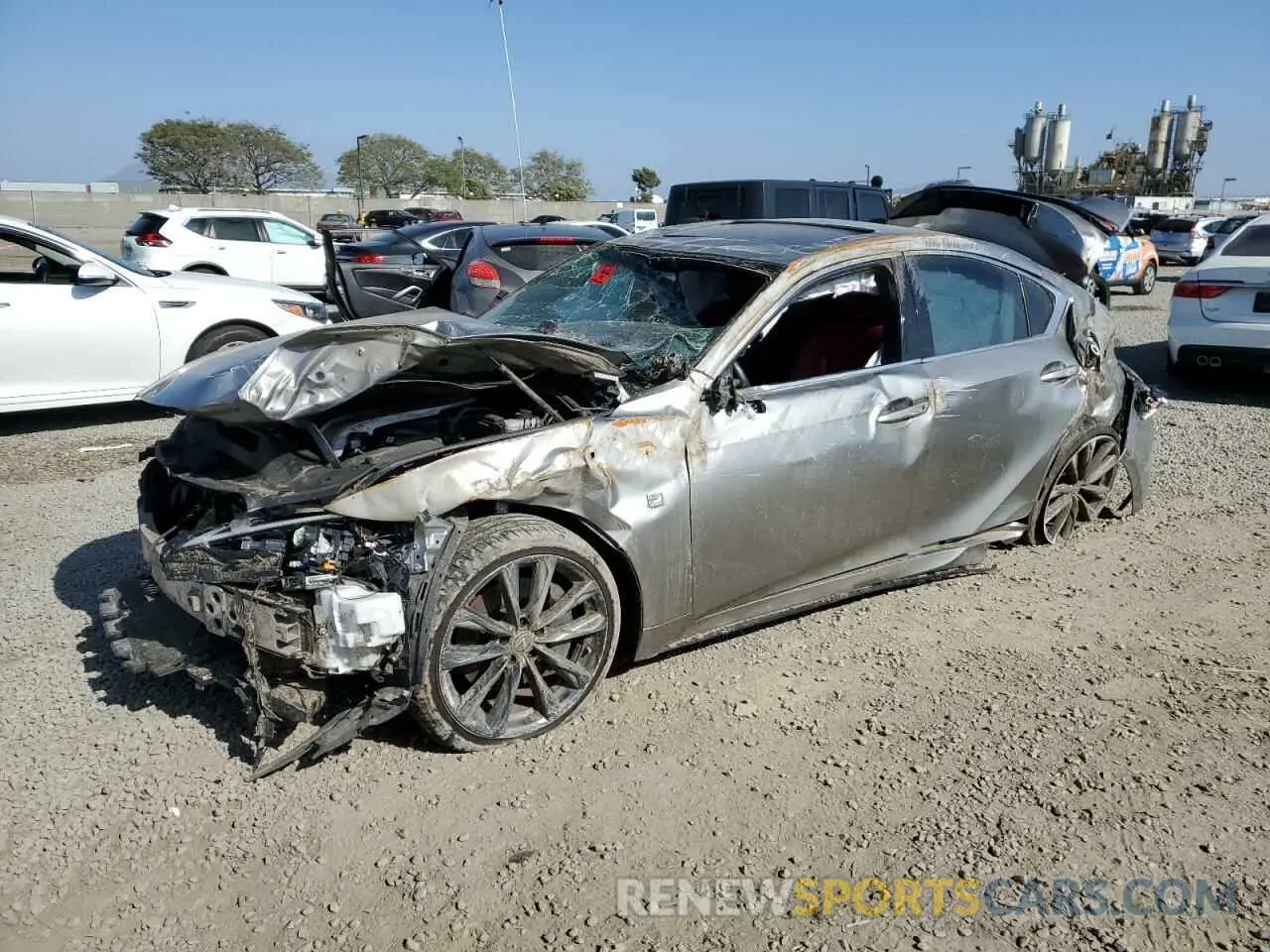 1 Photograph of a damaged car JTHGZ1B25N5056758 LEXUS IS 350 F S 2022