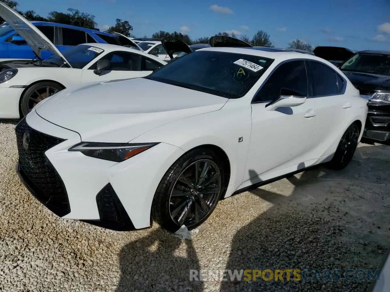 1 Photograph of a damaged car JTHGZ1B28N5052588 LEXUS IS 350 F S 2022