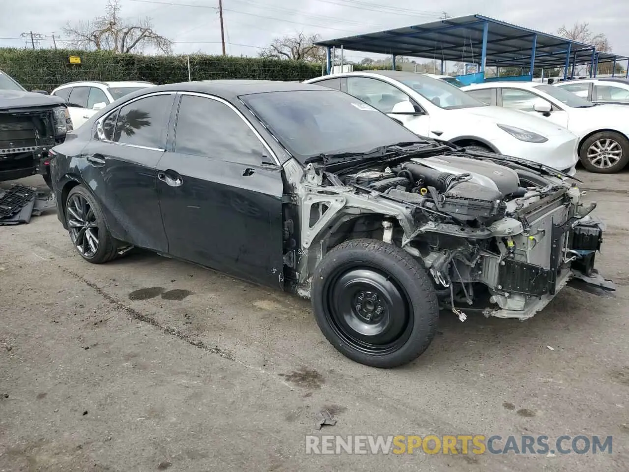 4 Photograph of a damaged car JTHGZ1B28N5056415 LEXUS IS 350 F S 2022