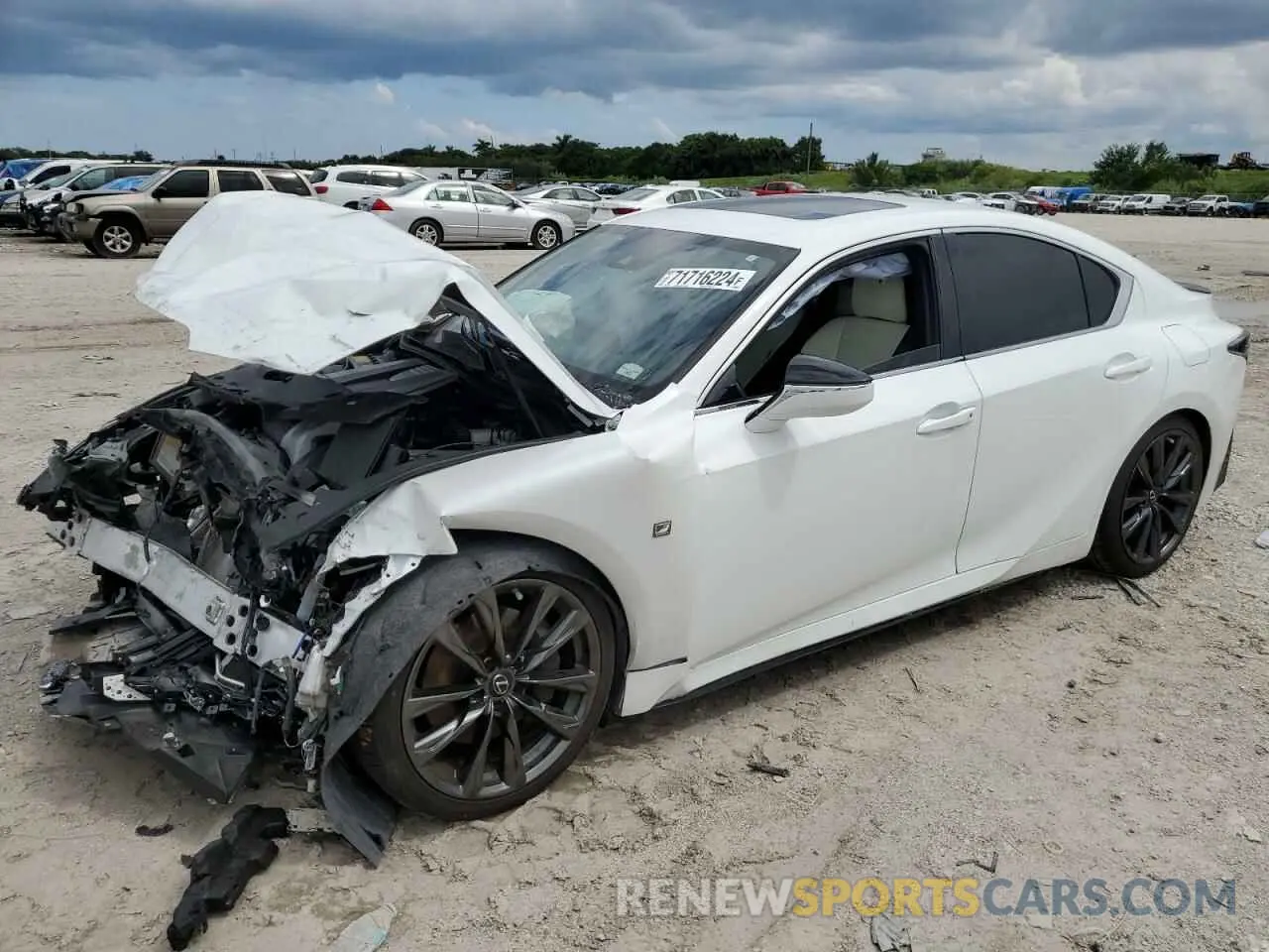 1 Photograph of a damaged car JTHGZ1B2XN5048879 LEXUS IS 350 F S 2022