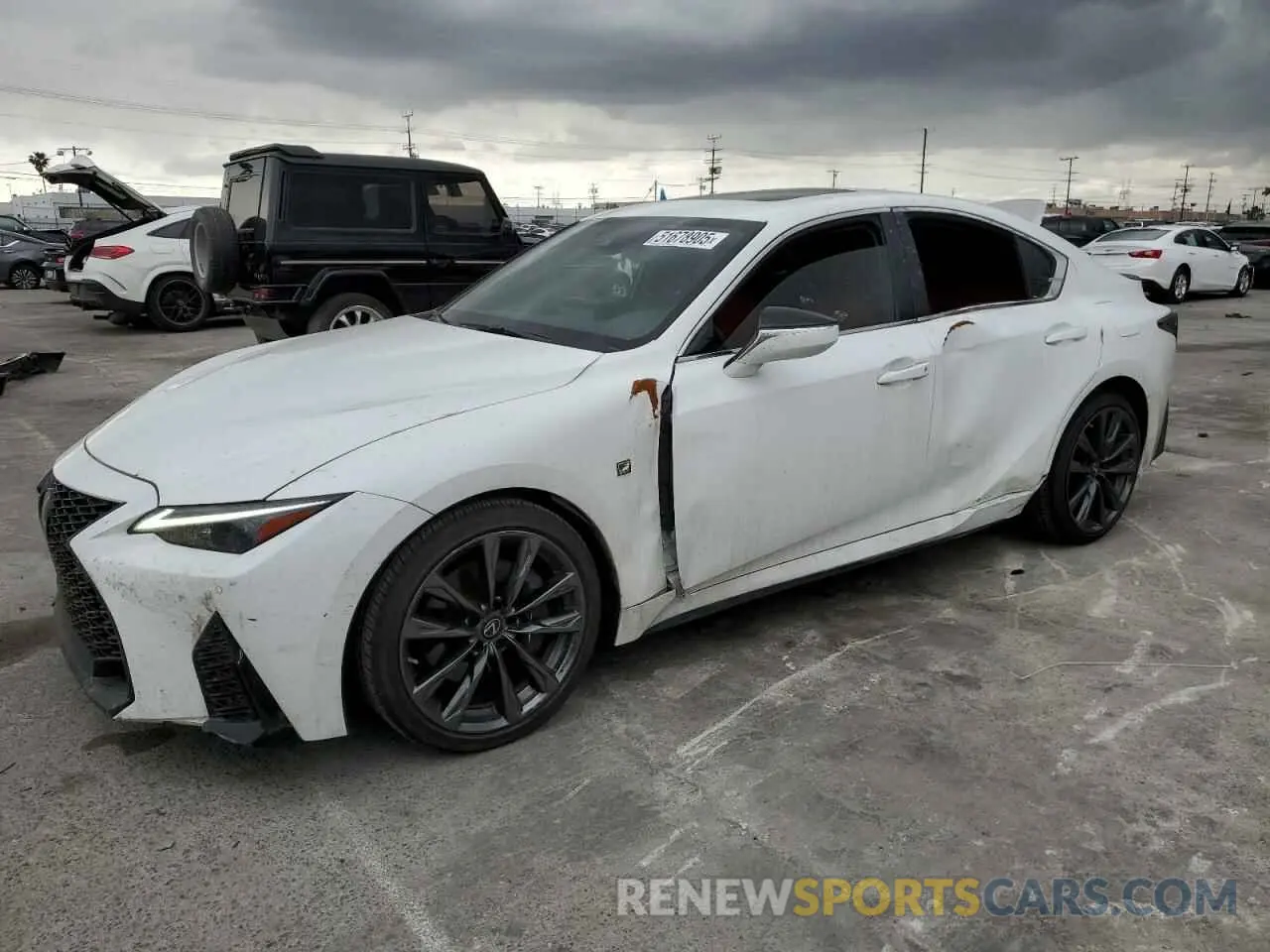 1 Photograph of a damaged car JTHGZ1E25N5023397 LEXUS IS 350 F S 2022