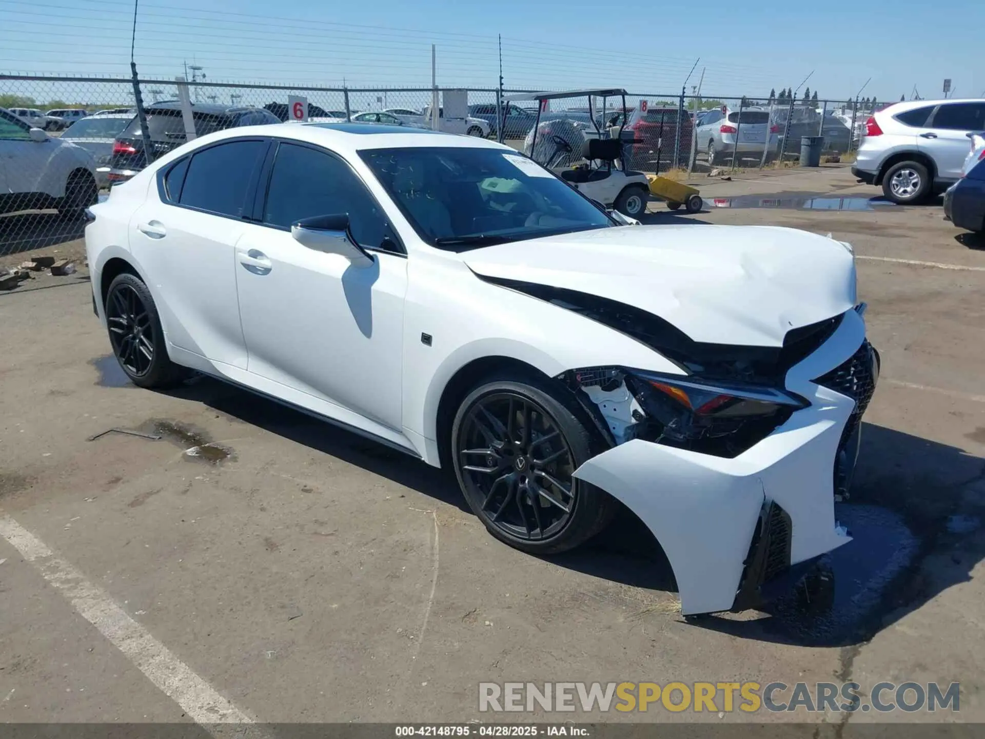 1 Photograph of a damaged car JTHAP1D24P5004680 LEXUS IS 500 2023