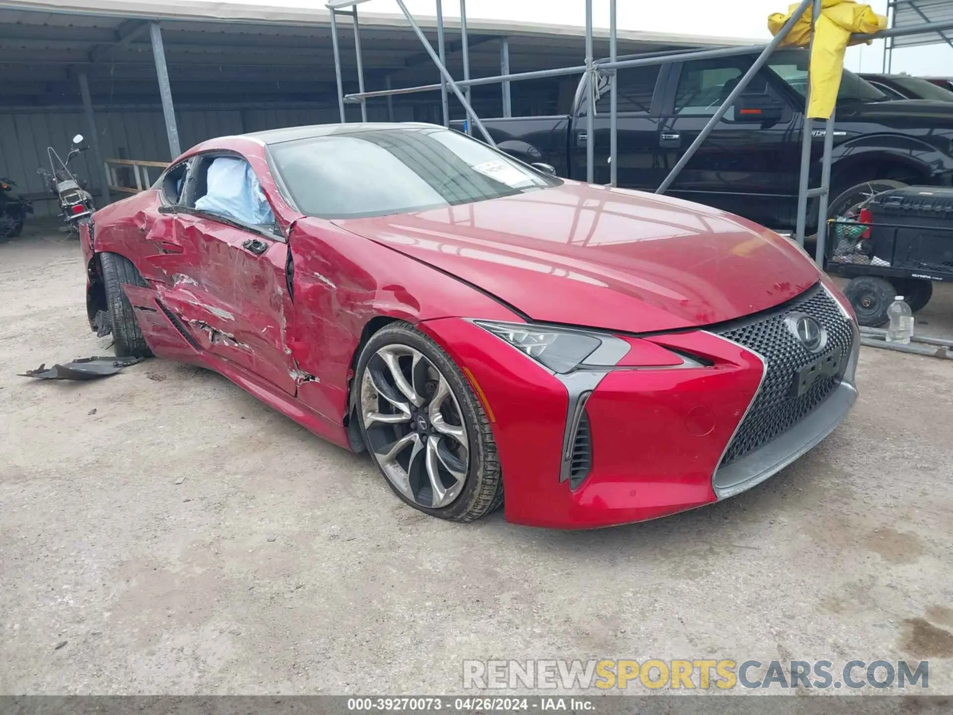 1 Photograph of a damaged car JTHBP5AY3LA007561 LEXUS LC 2020