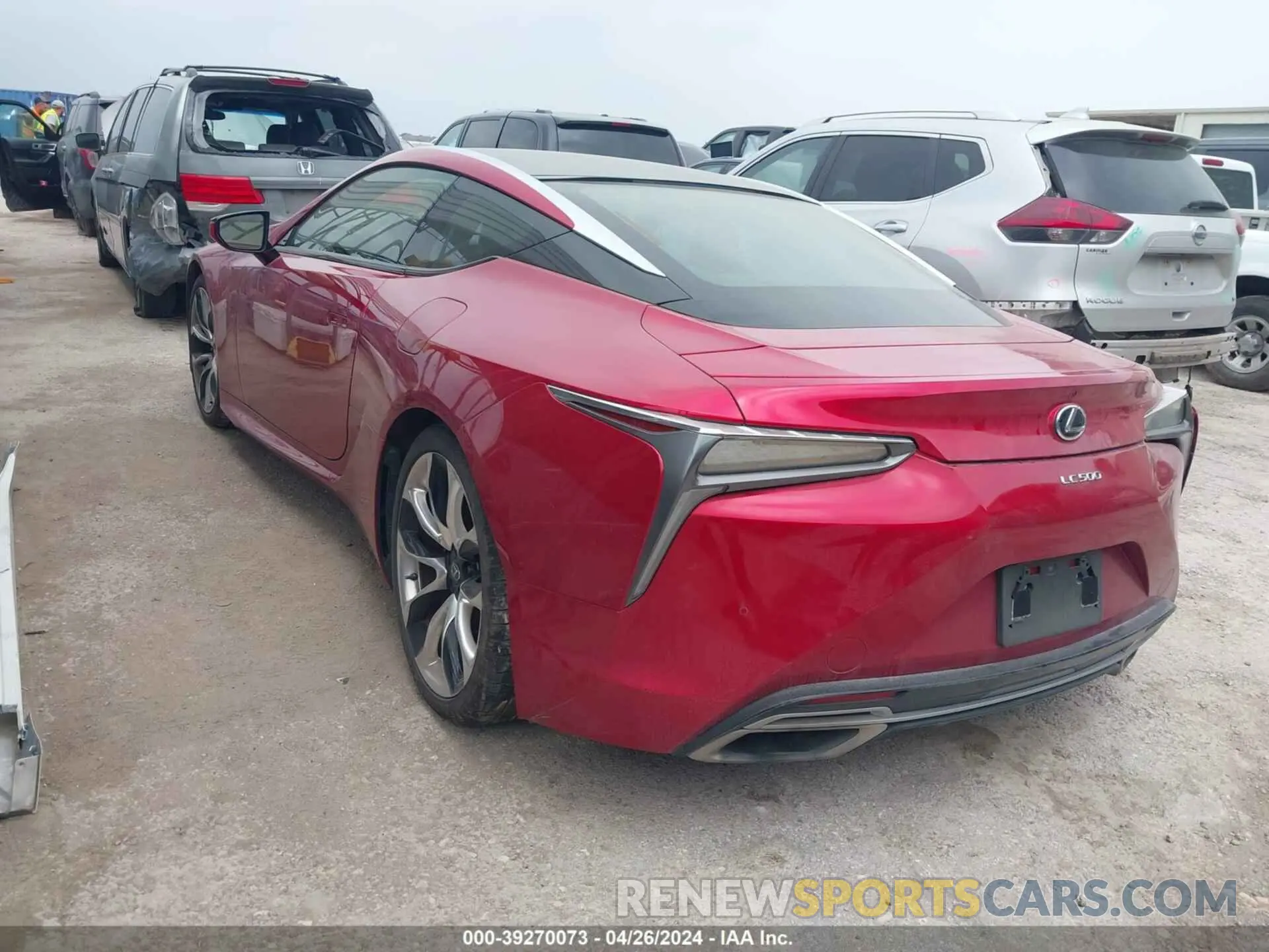 3 Photograph of a damaged car JTHBP5AY3LA007561 LEXUS LC 2020