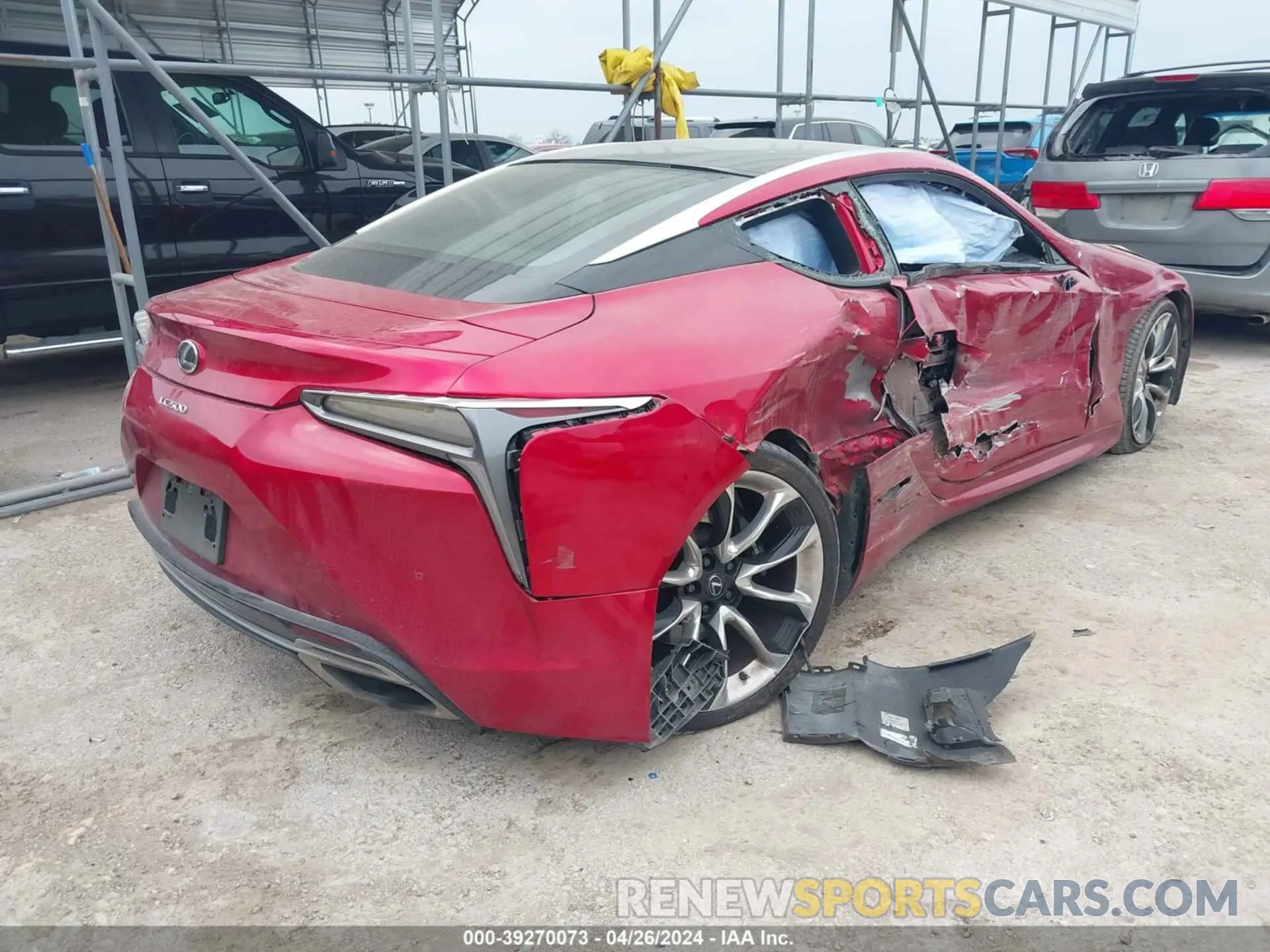 4 Photograph of a damaged car JTHBP5AY3LA007561 LEXUS LC 2020