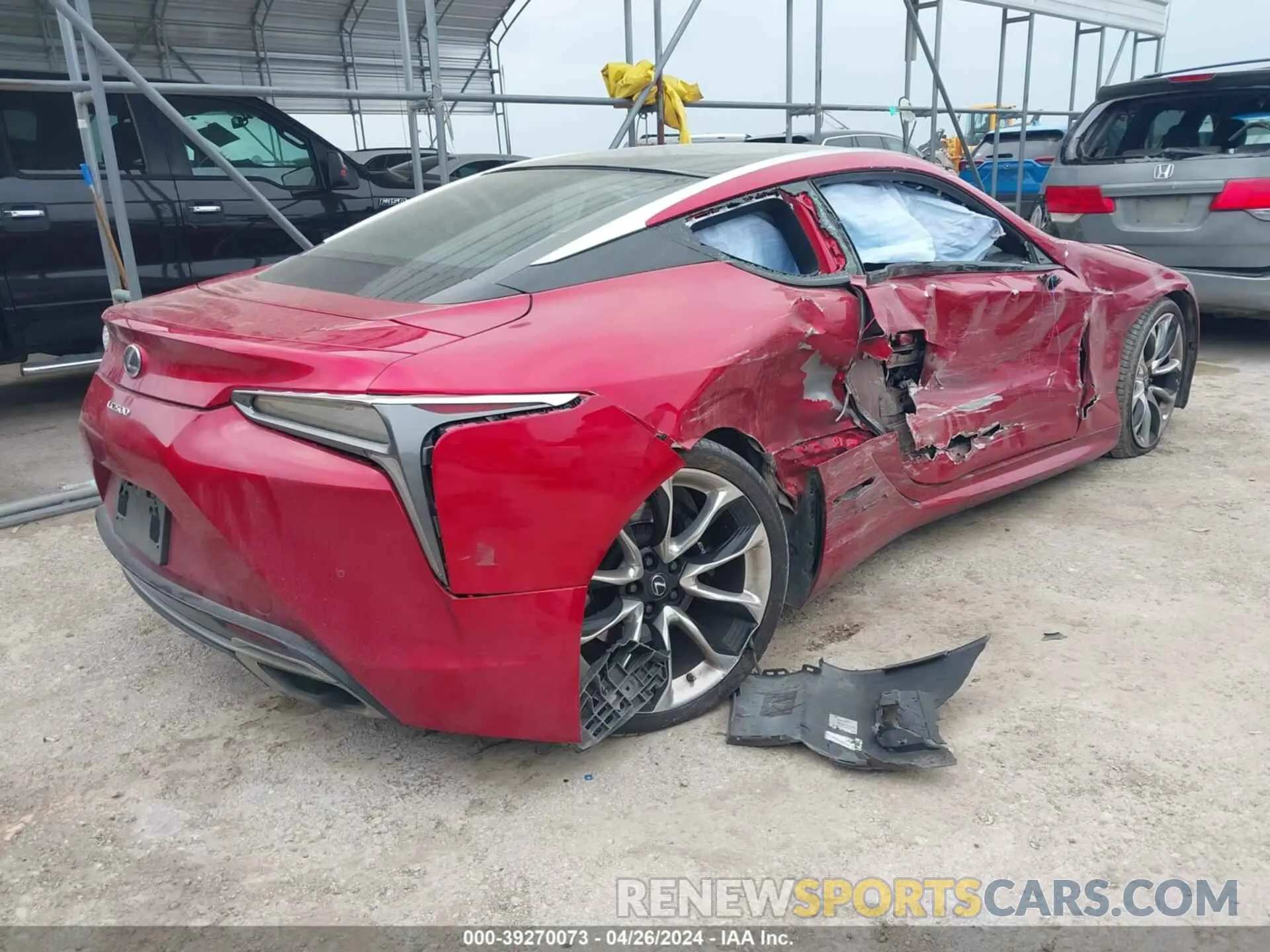 8 Photograph of a damaged car JTHBP5AY3LA007561 LEXUS LC 2020