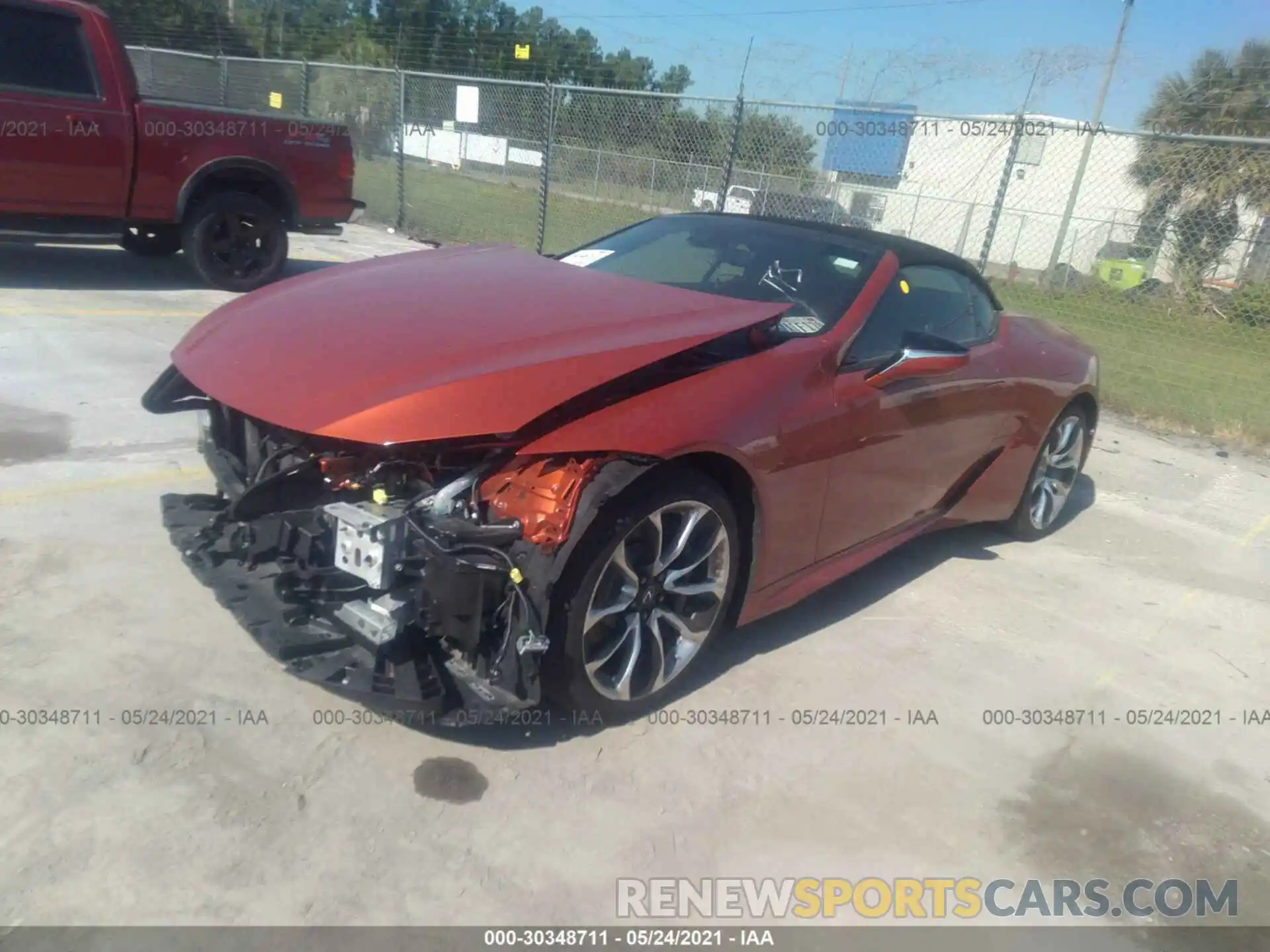 2 Photograph of a damaged car JTHKPAAY1MA101156 LEXUS LC 2021