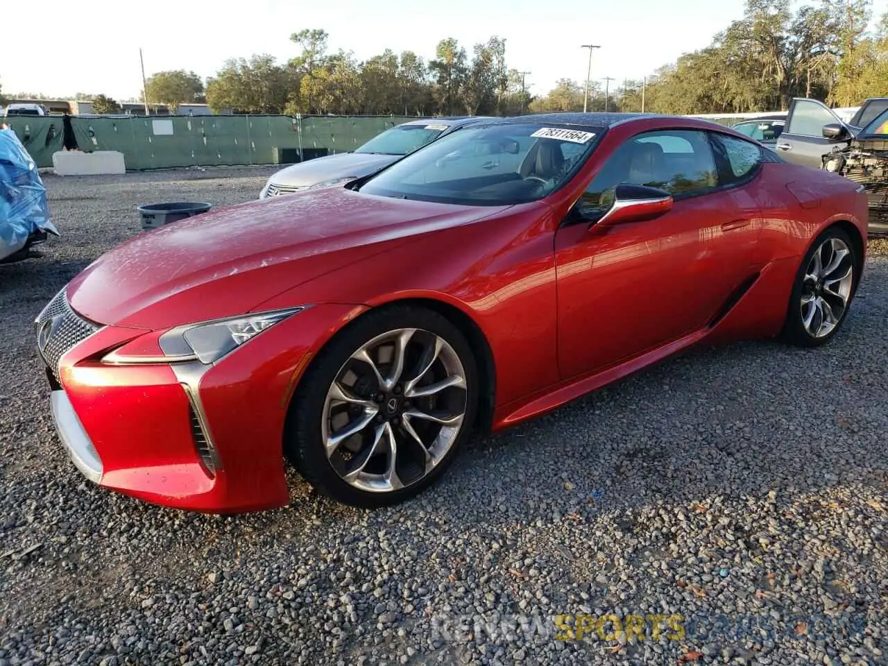 1 Photograph of a damaged car JTHHP5AY0KA006084 LEXUS LC500 2019