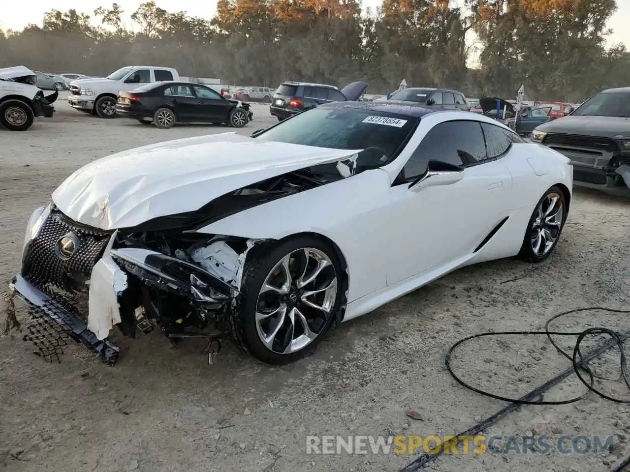 1 Photograph of a damaged car JTHHP5AY0KA007123 LEXUS LC500 2019