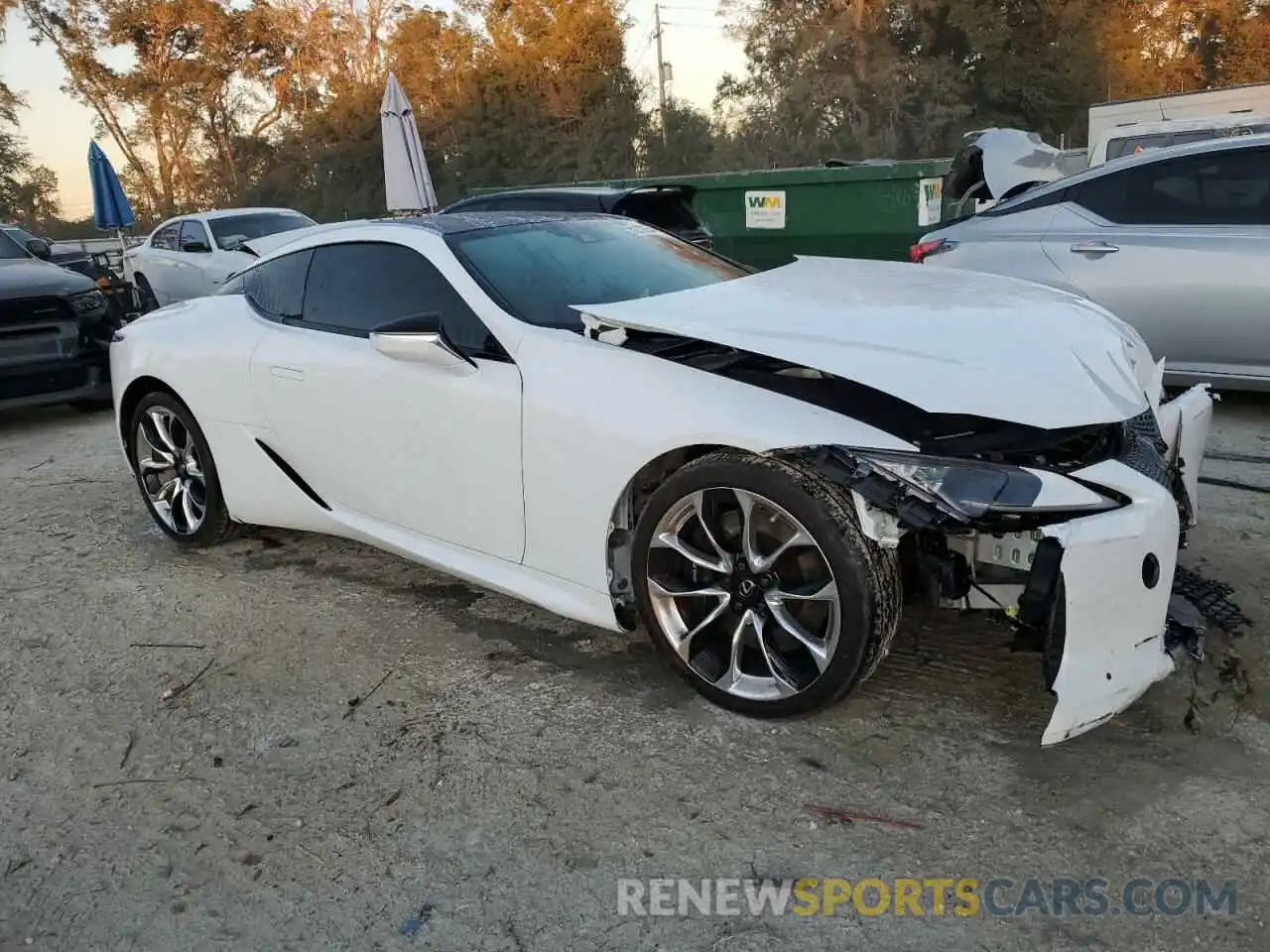 4 Photograph of a damaged car JTHHP5AY0KA007123 LEXUS LC500 2019