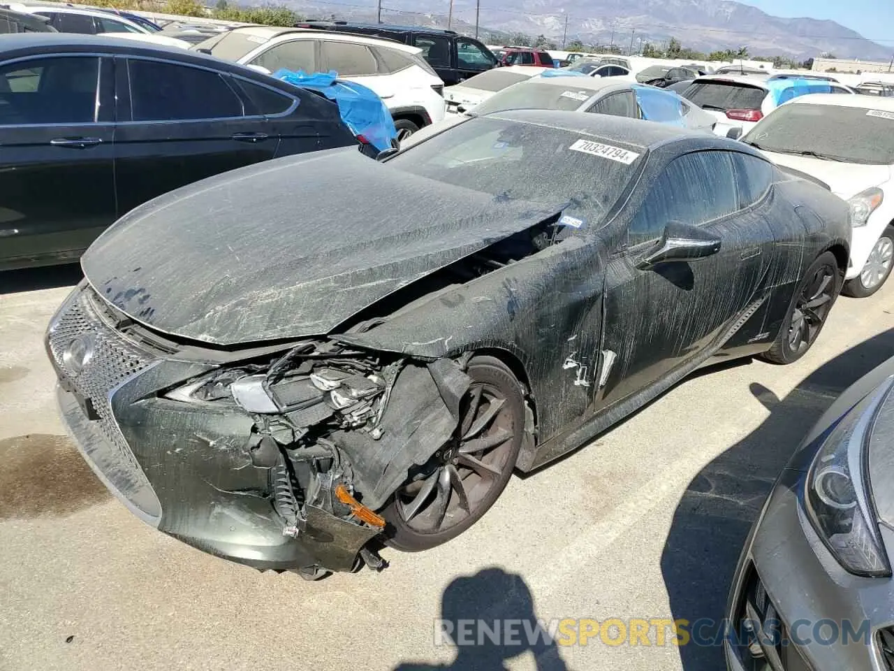 1 Photograph of a damaged car JTHAY5AY7MA002163 LEXUS LC500 2021