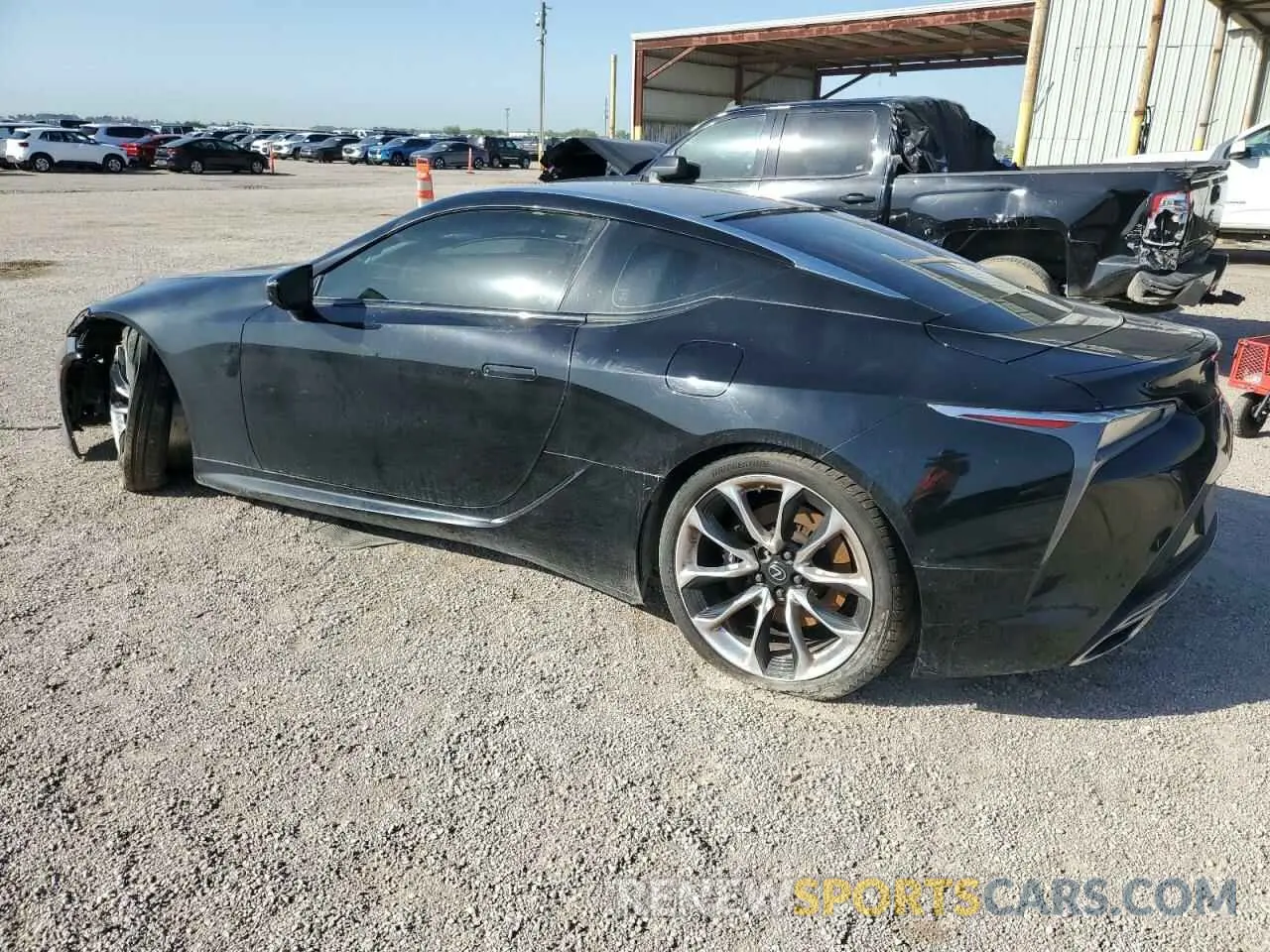 2 Photograph of a damaged car JTHBP5AY5MA101698 LEXUS LC500 2021