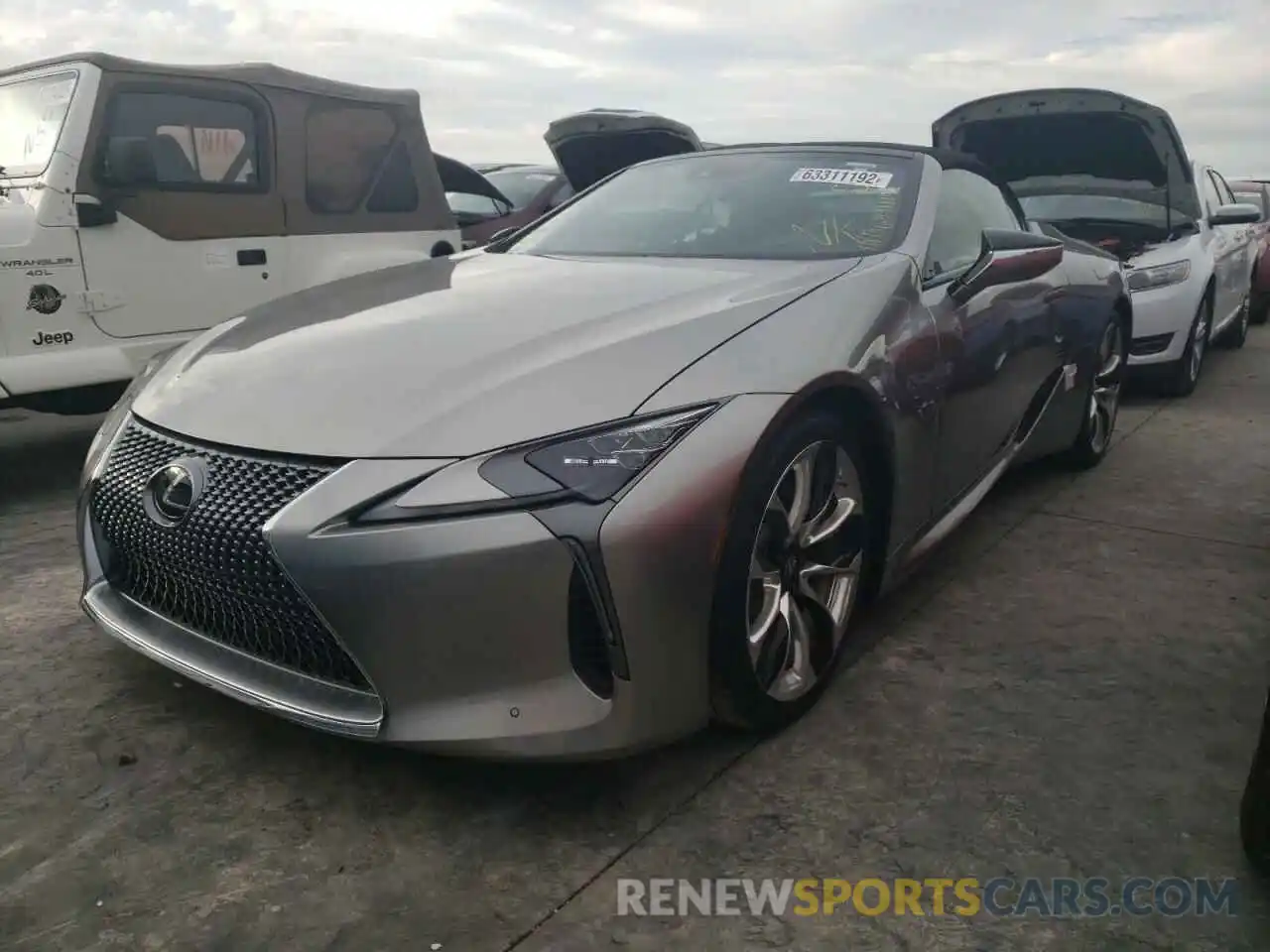 2 Photograph of a damaged car JTHKPAAY4MA103662 LEXUS LC500 2021