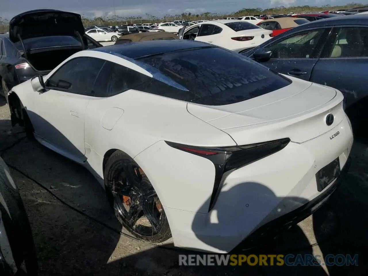 2 Photograph of a damaged car JTHLP5AY3NA105772 LEXUS LC500 2022