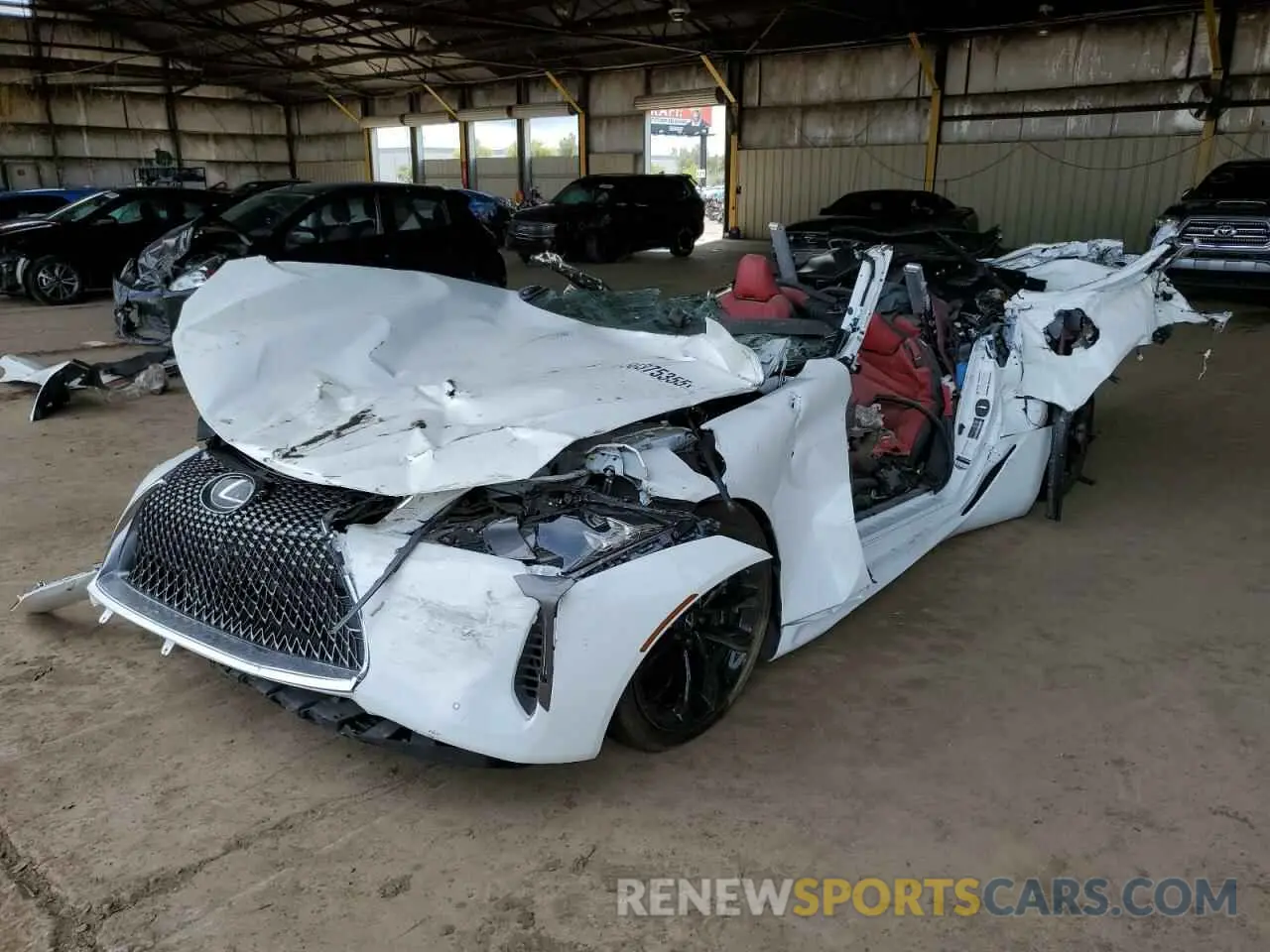 1 Photograph of a damaged car JTHMPAAY8NA105991 LEXUS LC500 2022