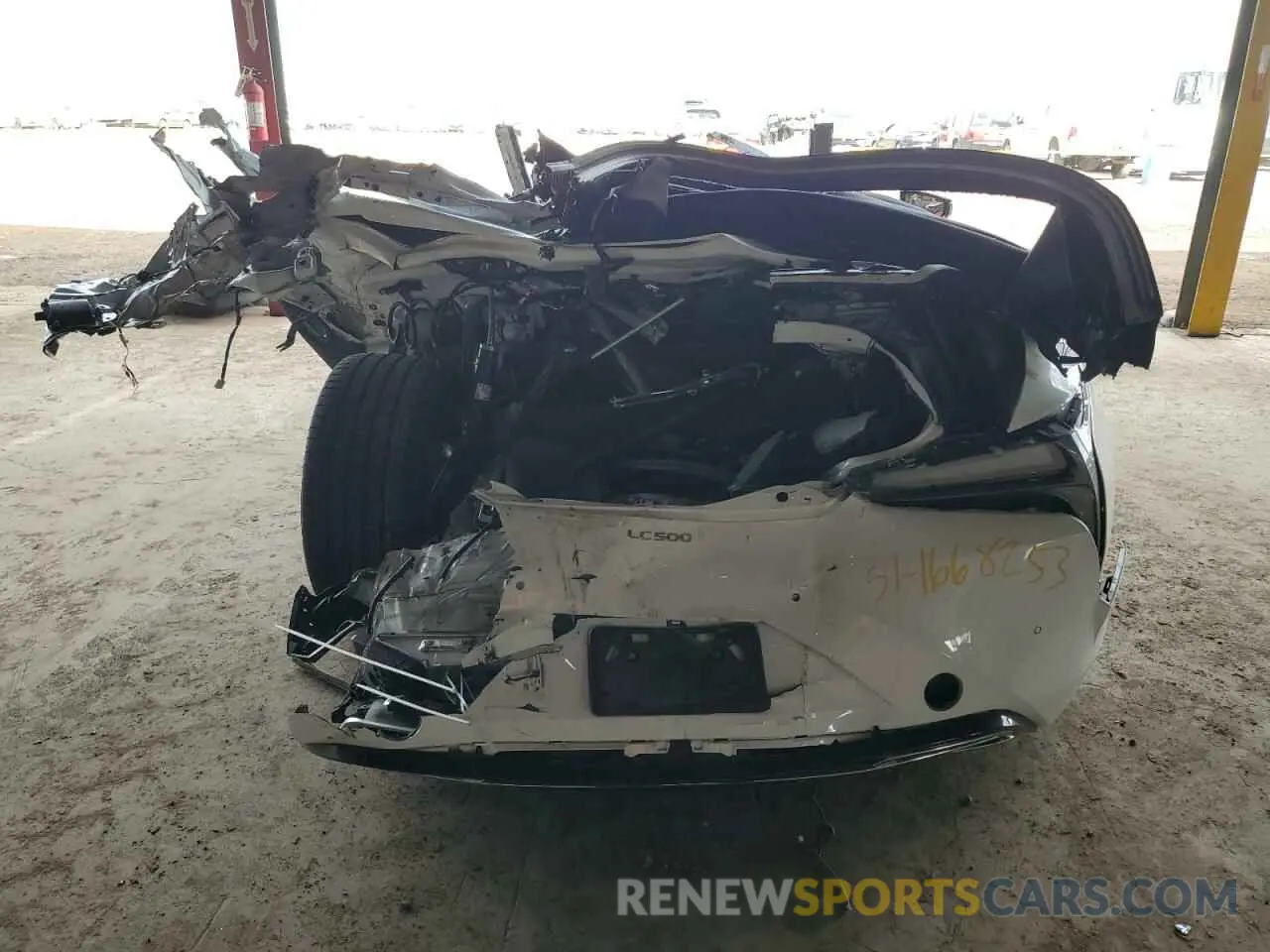 6 Photograph of a damaged car JTHMPAAY8NA105991 LEXUS LC500 2022