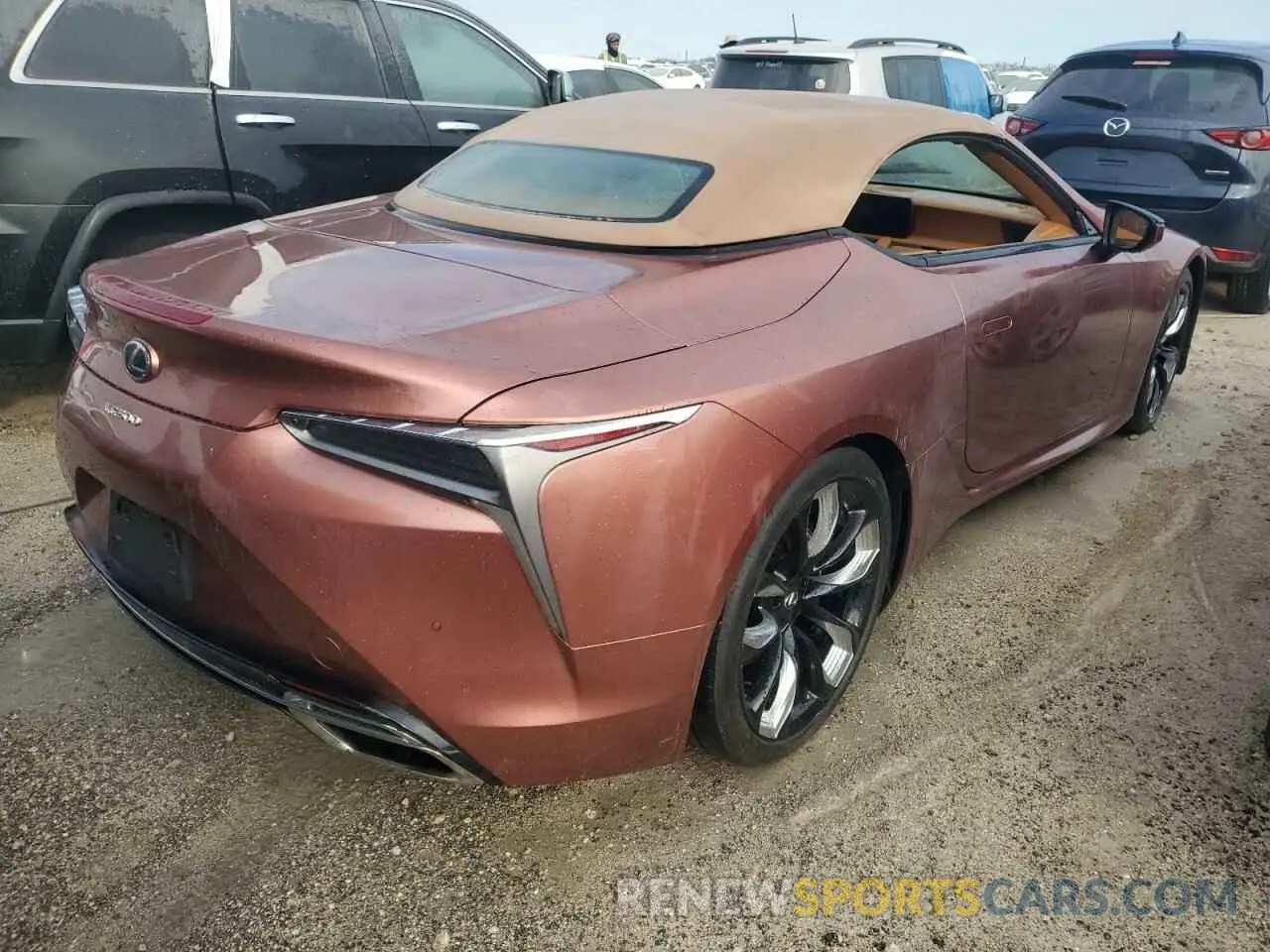 3 Photograph of a damaged car JTHMPAAY4RA110109 LEXUS LC500 2024