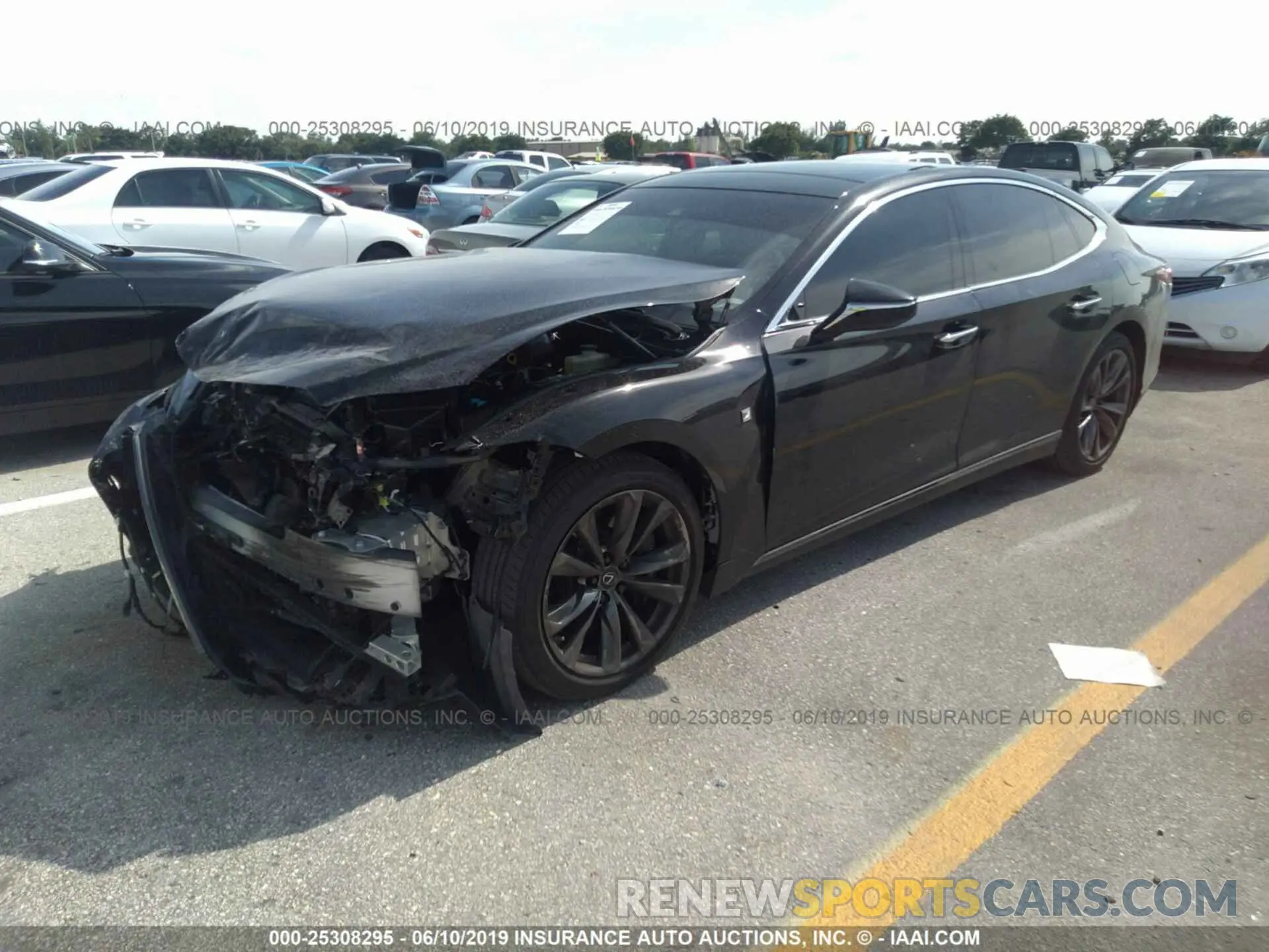 2 Photograph of a damaged car JTHB51FF8K5007942 LEXUS LS 2019