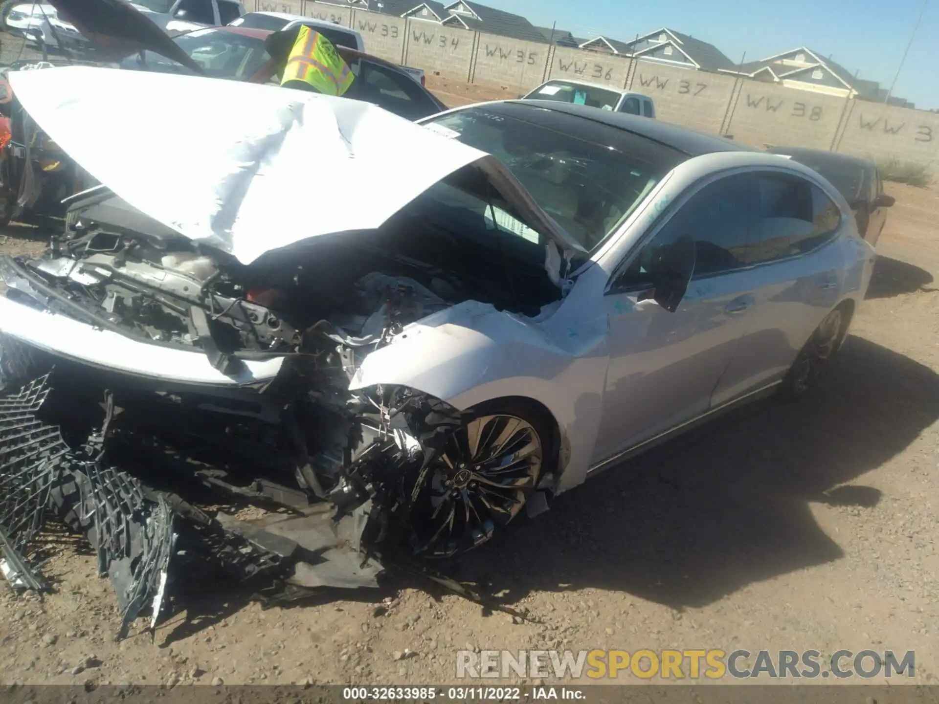 2 Photograph of a damaged car JTHD51FF1M5014548 LEXUS LS 2021