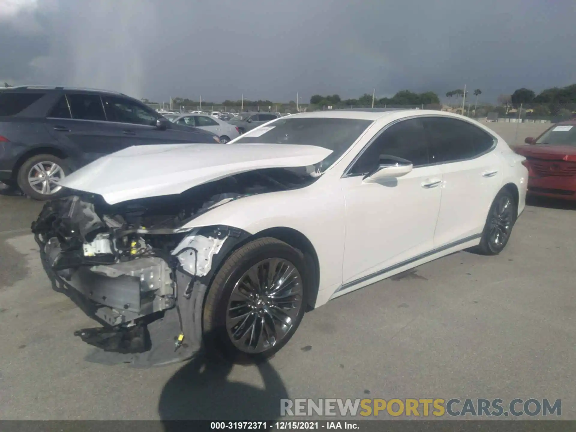 2 Photograph of a damaged car JTHD51FFXM5014869 LEXUS LS 2021