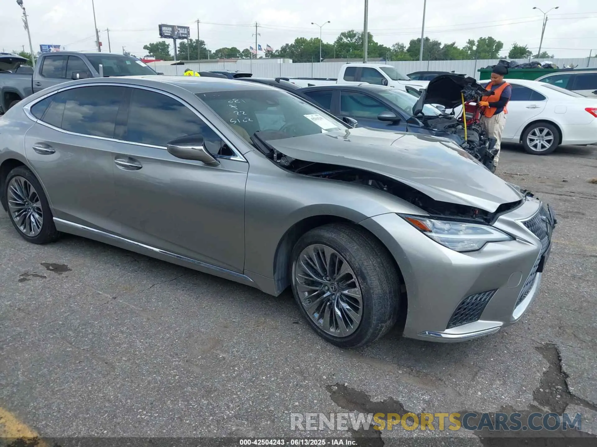 1 Photograph of a damaged car JTHD51FFXM5015102 LEXUS LS 500 2021