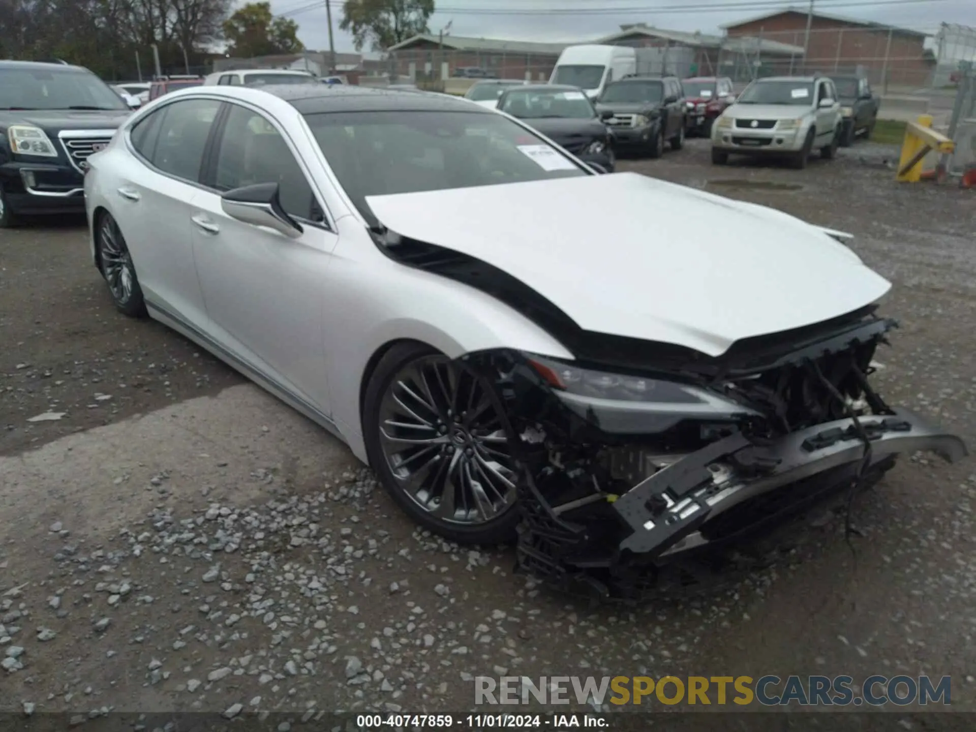 1 Photograph of a damaged car JTHD51FF0N5015708 LEXUS LS 500 2022
