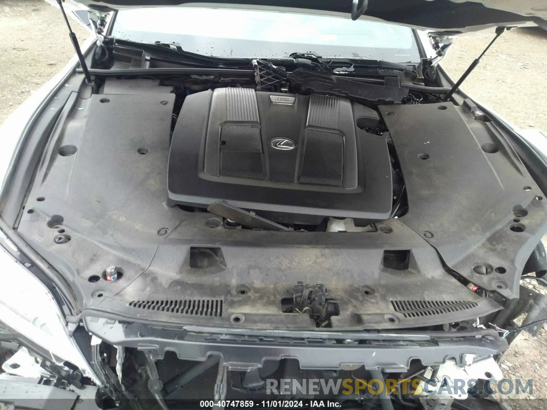 10 Photograph of a damaged car JTHD51FF0N5015708 LEXUS LS 500 2022